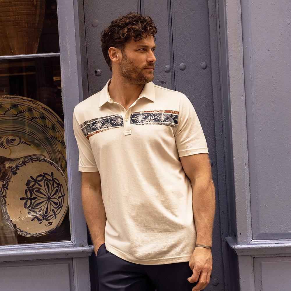 Postcard Market Mens Short Sleeve Golf Polo Shirt