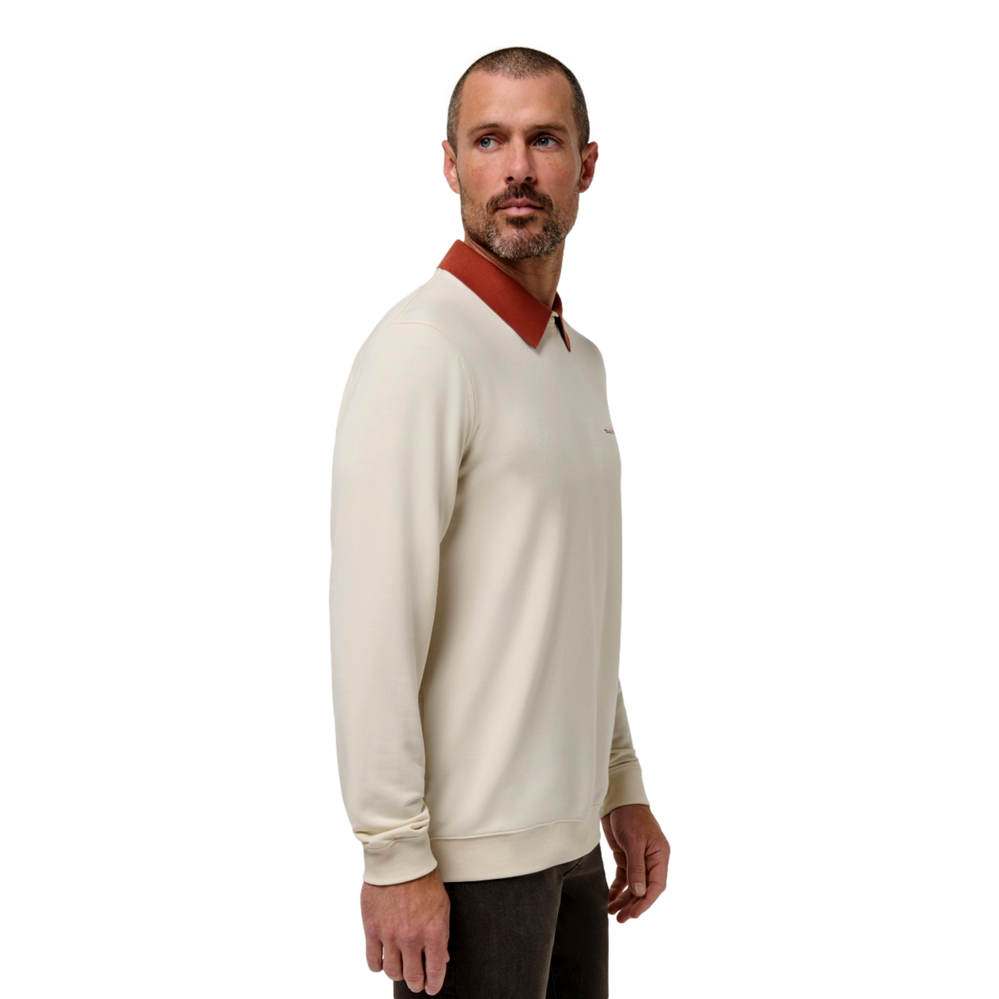 Amenities Collar Mens Crewneck Sweater