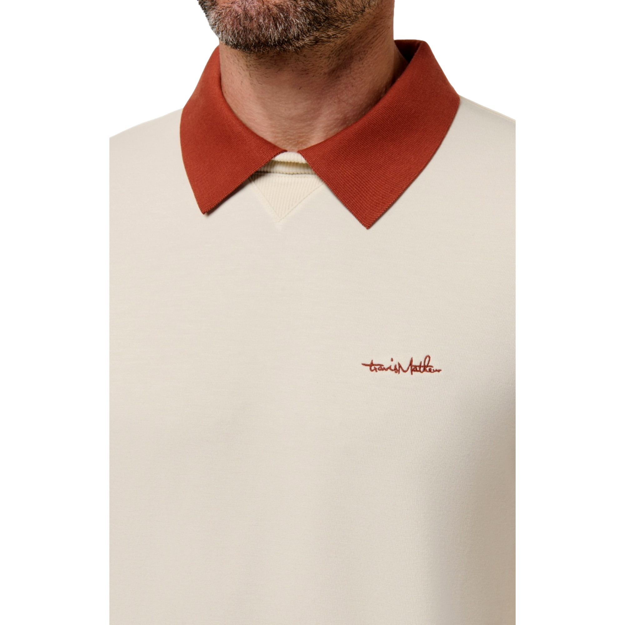 Amenities Collar Mens Crewneck Sweater