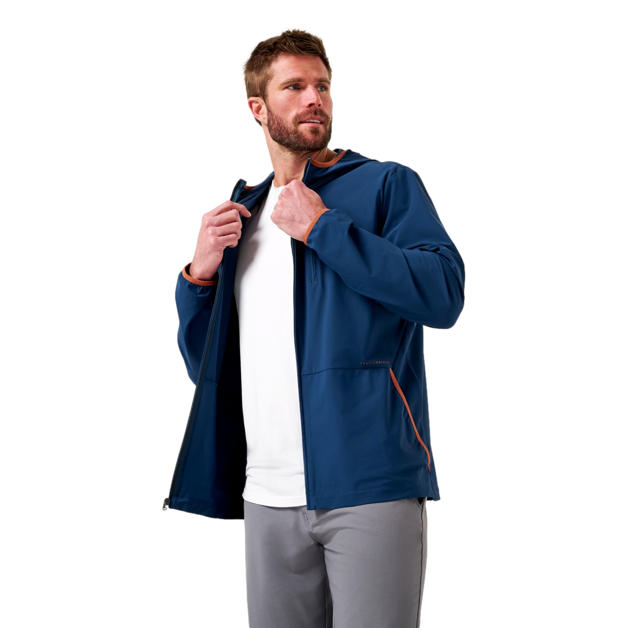 Long Layover Mens Hooded Golf Jacket