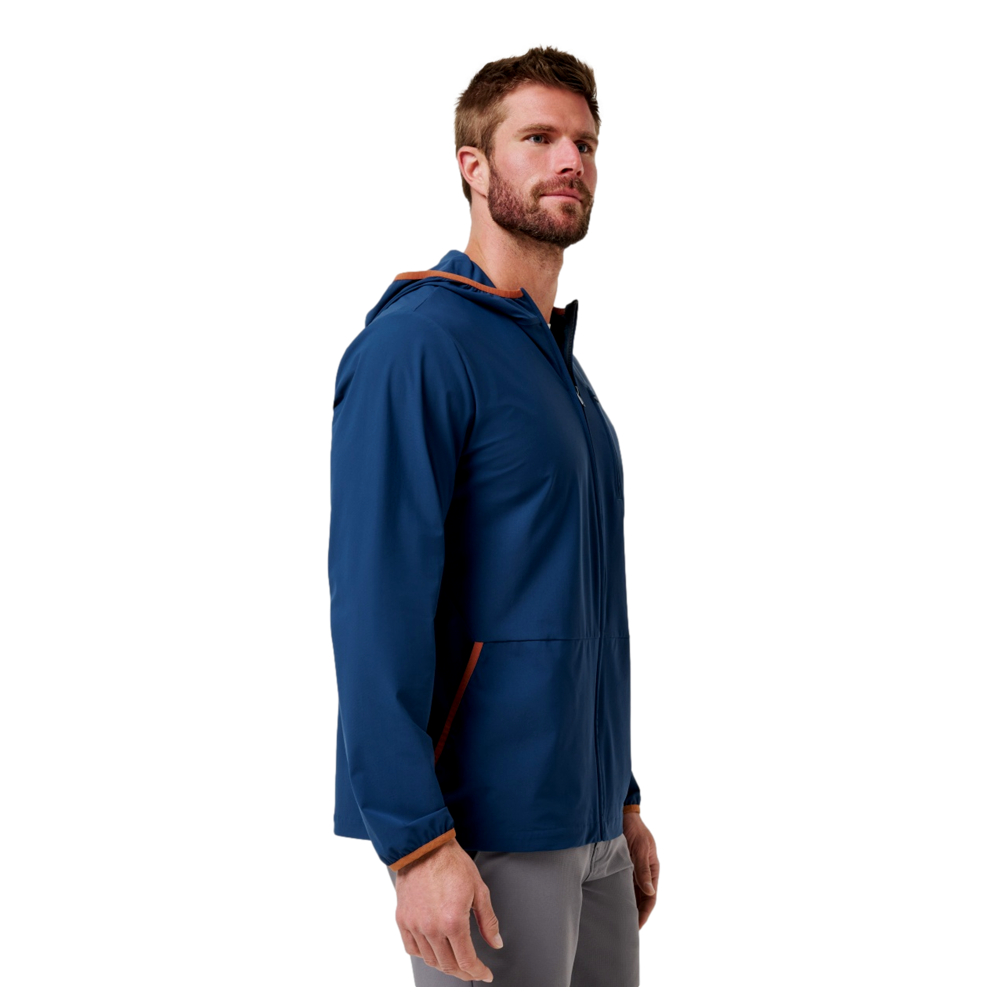 Long Layover Mens Hooded Golf Jacket