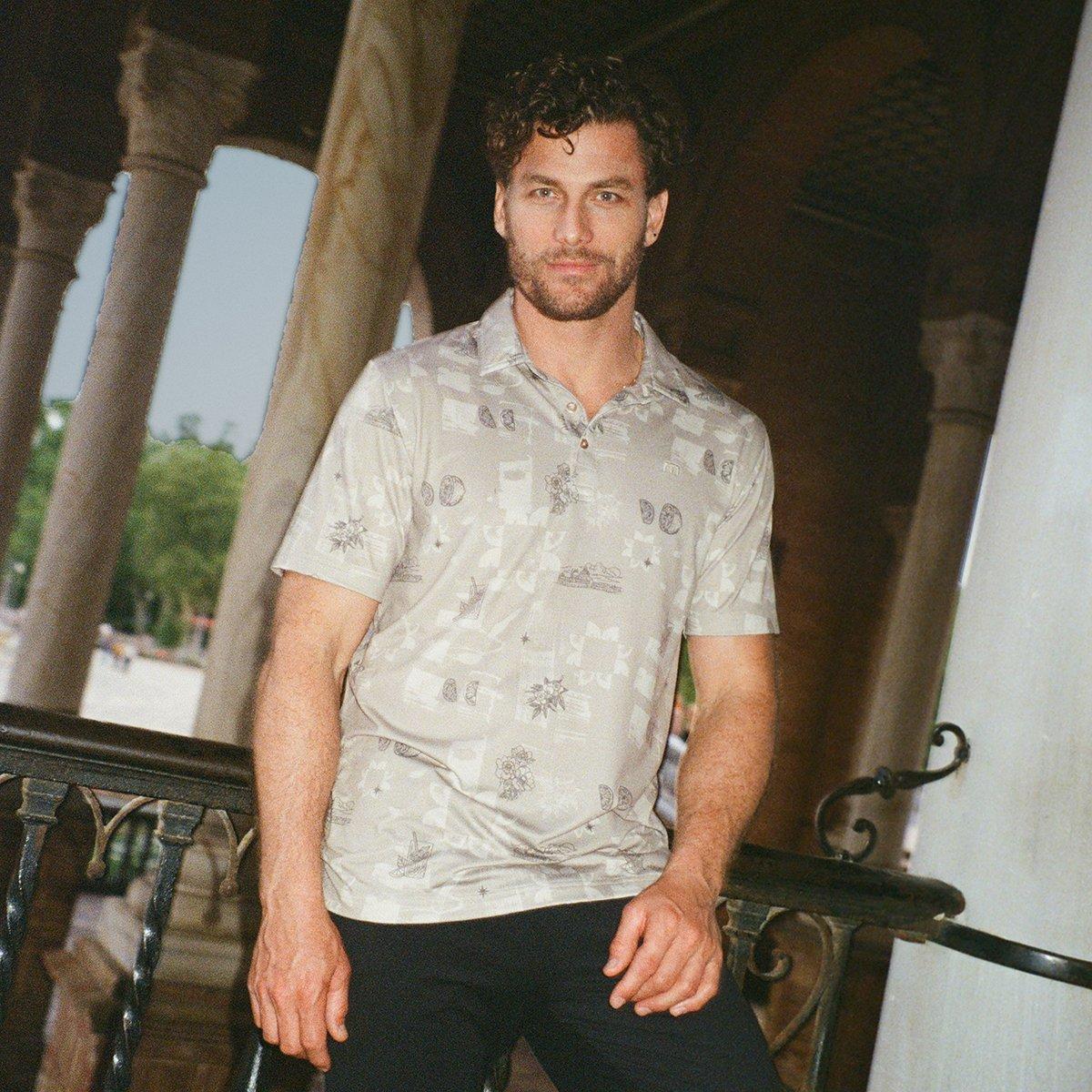 Featherweight Spritz Men's Short Sleeve Golf Polo Shirt