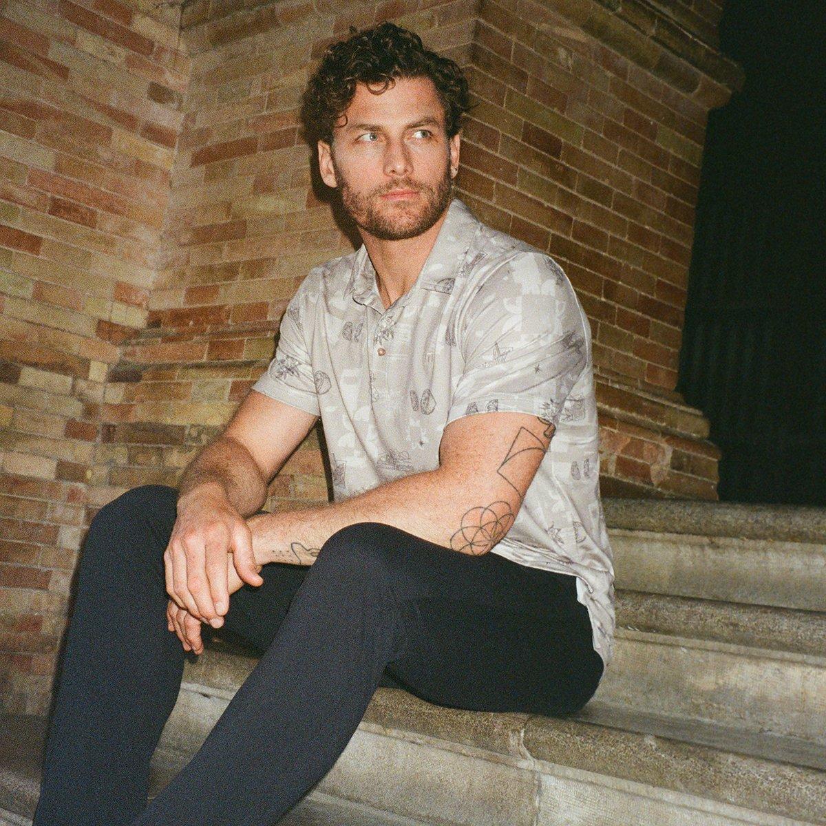 Featherweight Spritz Men's Short Sleeve Golf Polo Shirt