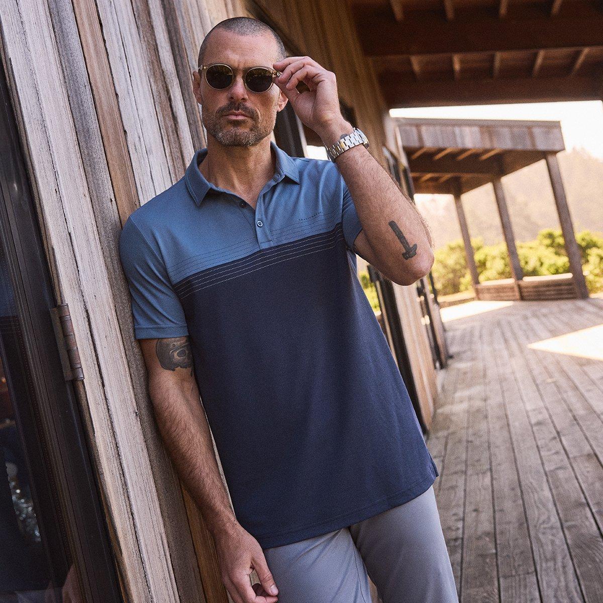 Charter Flight Men's Short Sleeve Golf Polo Shirt