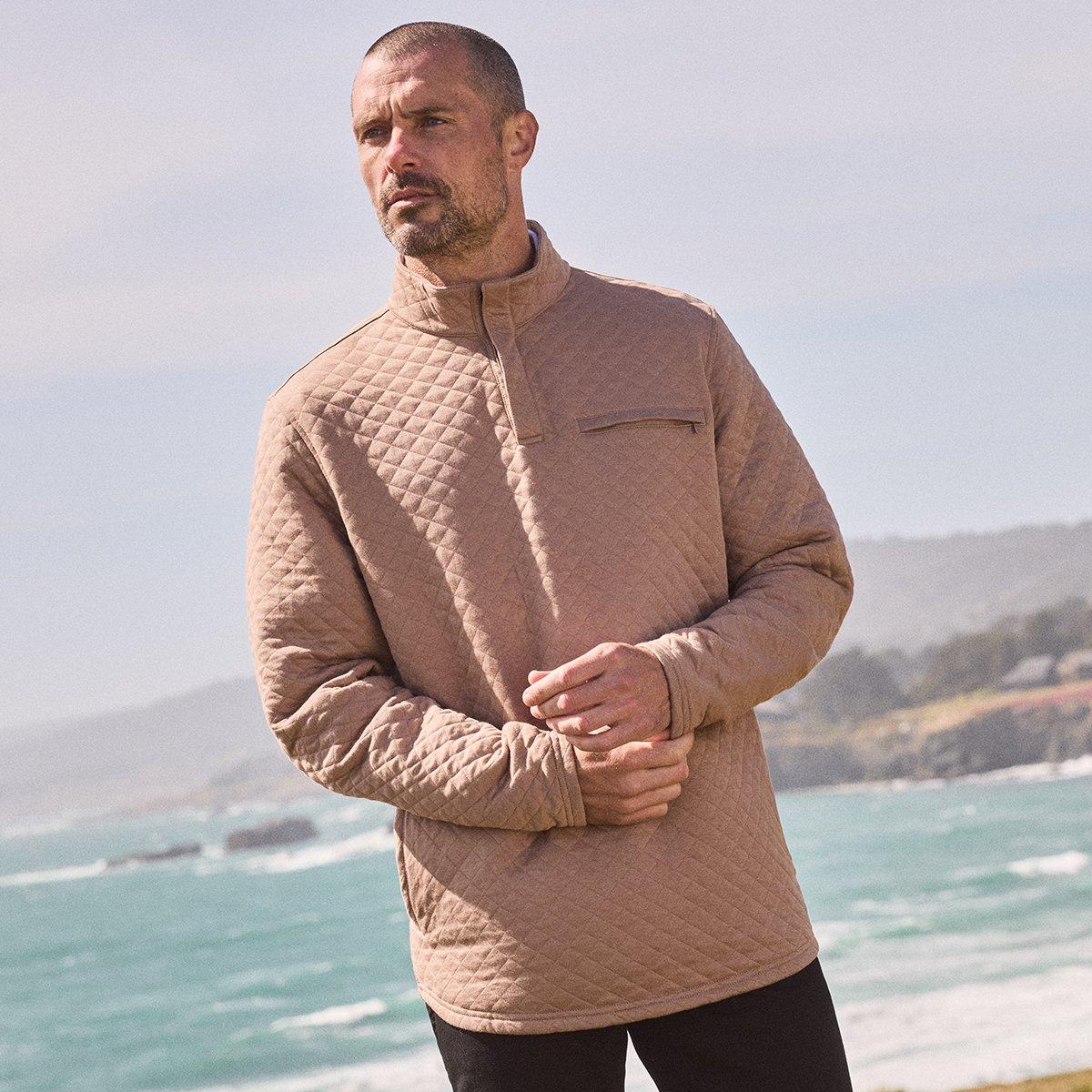 Translantic Quilted Men's Golf Quarter Zip