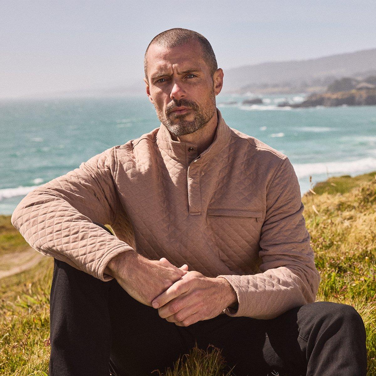 Translantic Quilted Men's Golf Quarter Zip