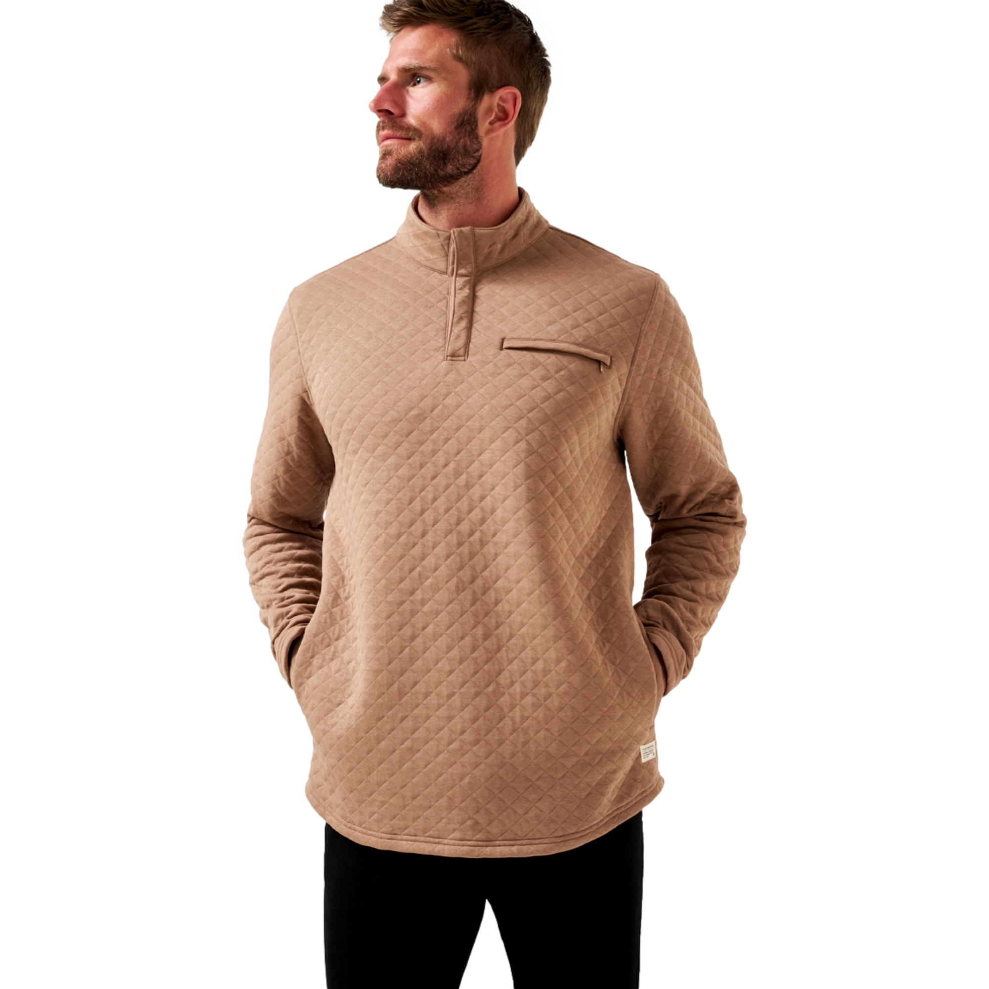 Translantic Quilted Men's Golf Quarter Zip