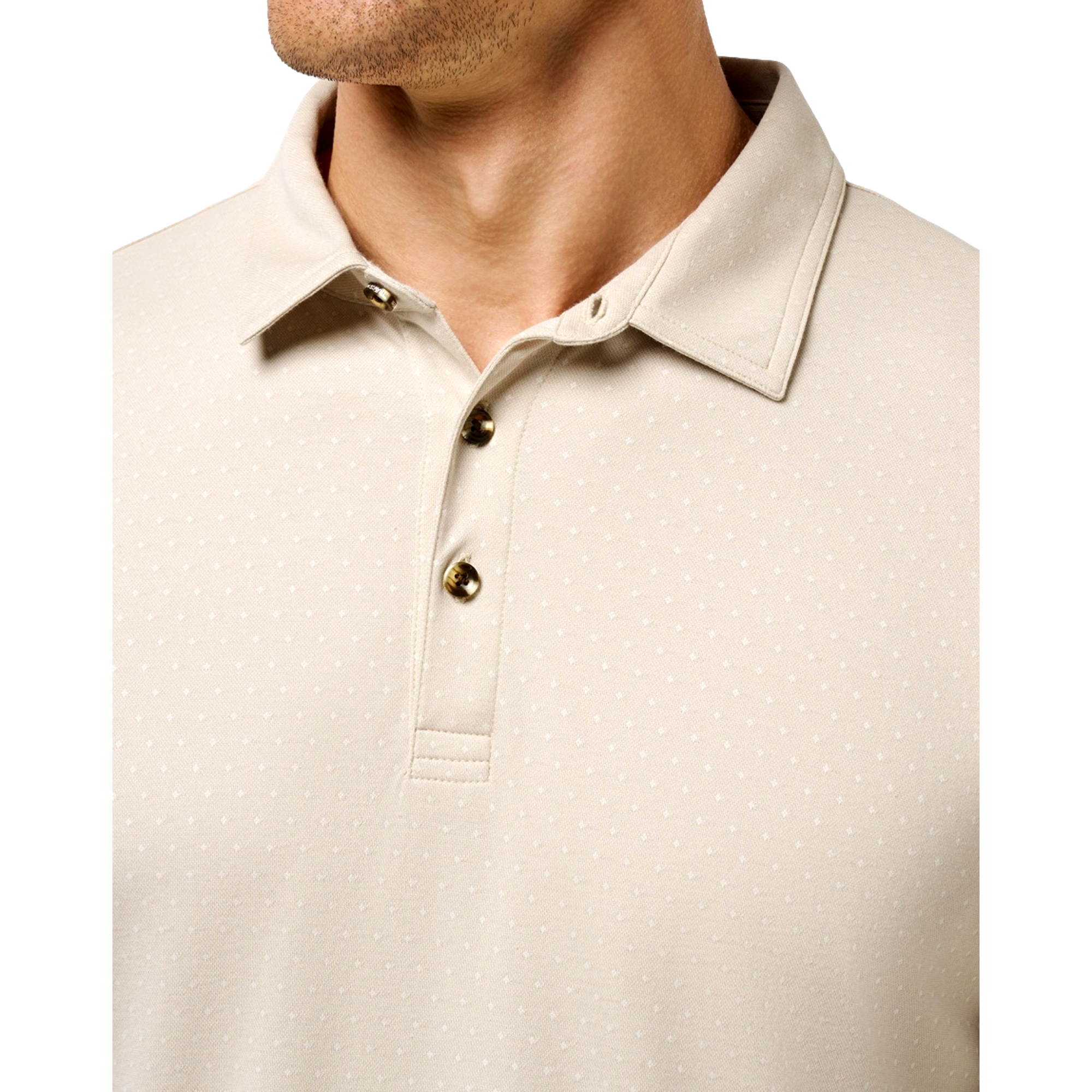 Handsome Town Men's Long  Sleeve Golf Polo Shirt