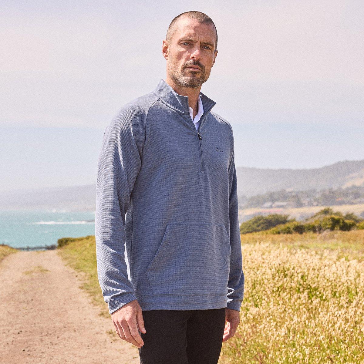 Performance Waffle Men's Golf Quarter Zip