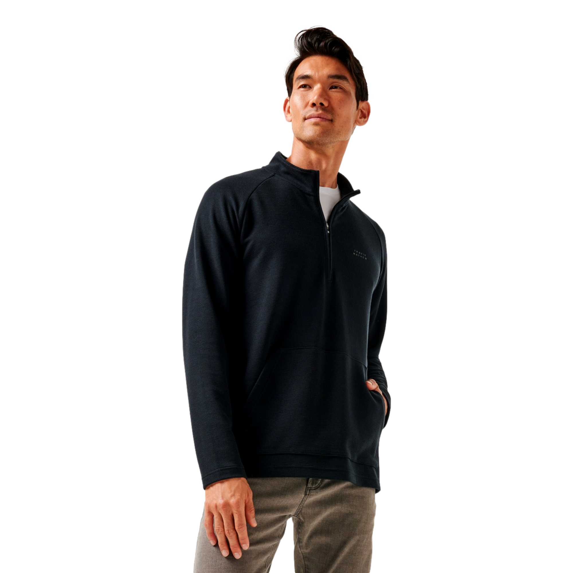 Performance Waffle Men's Golf Quarter Zip