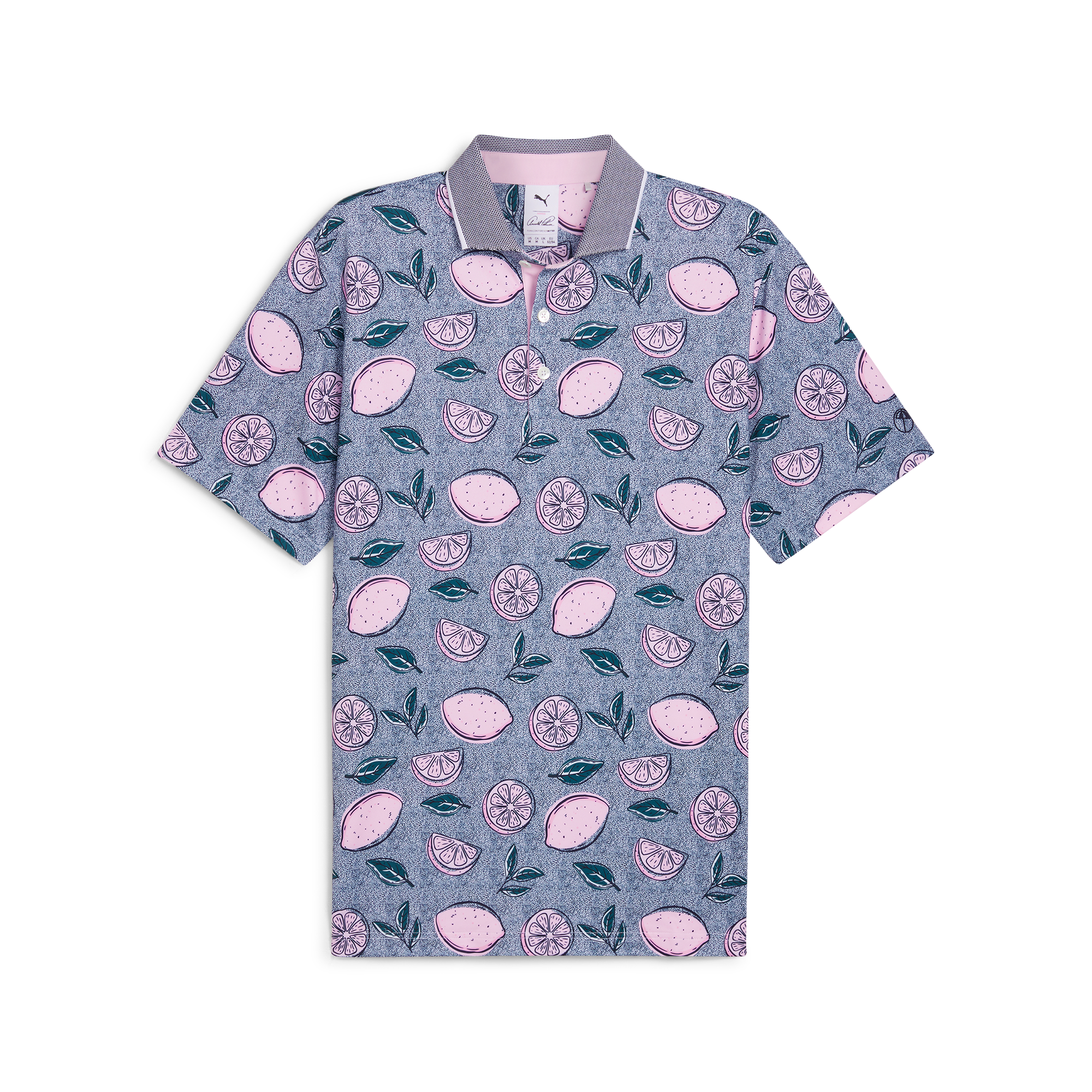 AP Pink Lemonade Men's Short Sleeve Golf Polo Shirt