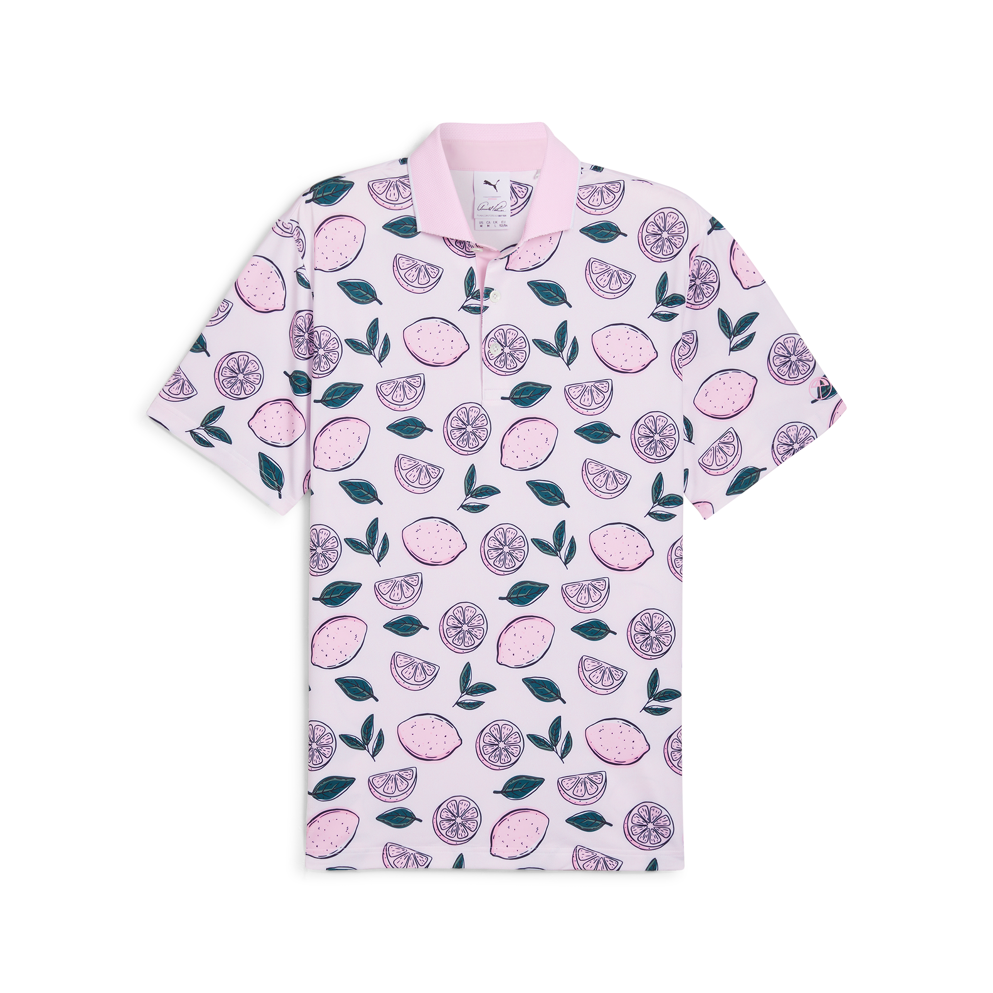 AP Pink Lemonade Men's Short Sleeve Golf Polo Shirt
