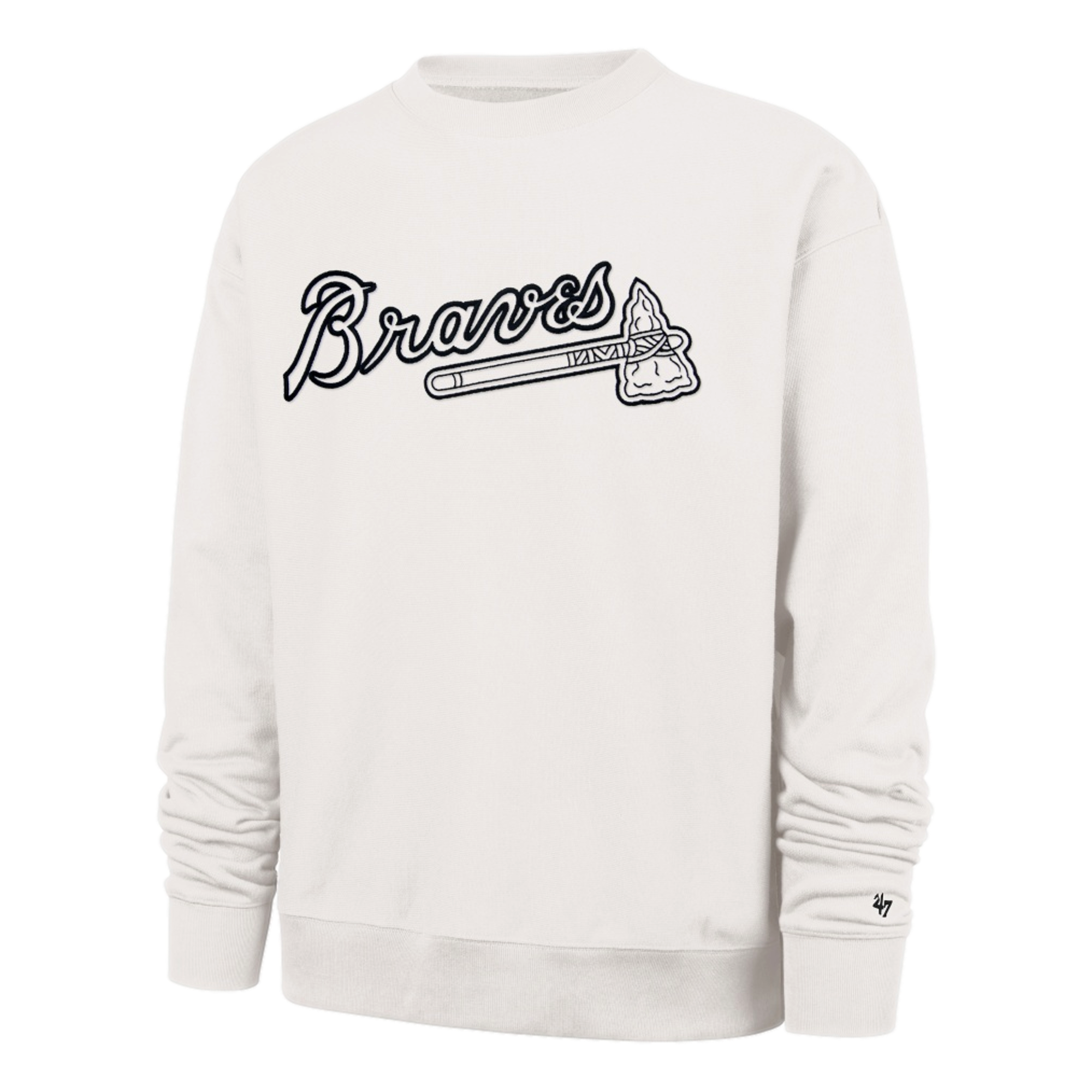 Atlanta Braves Trademark Foundation Men's Golf Crewneck Pullover