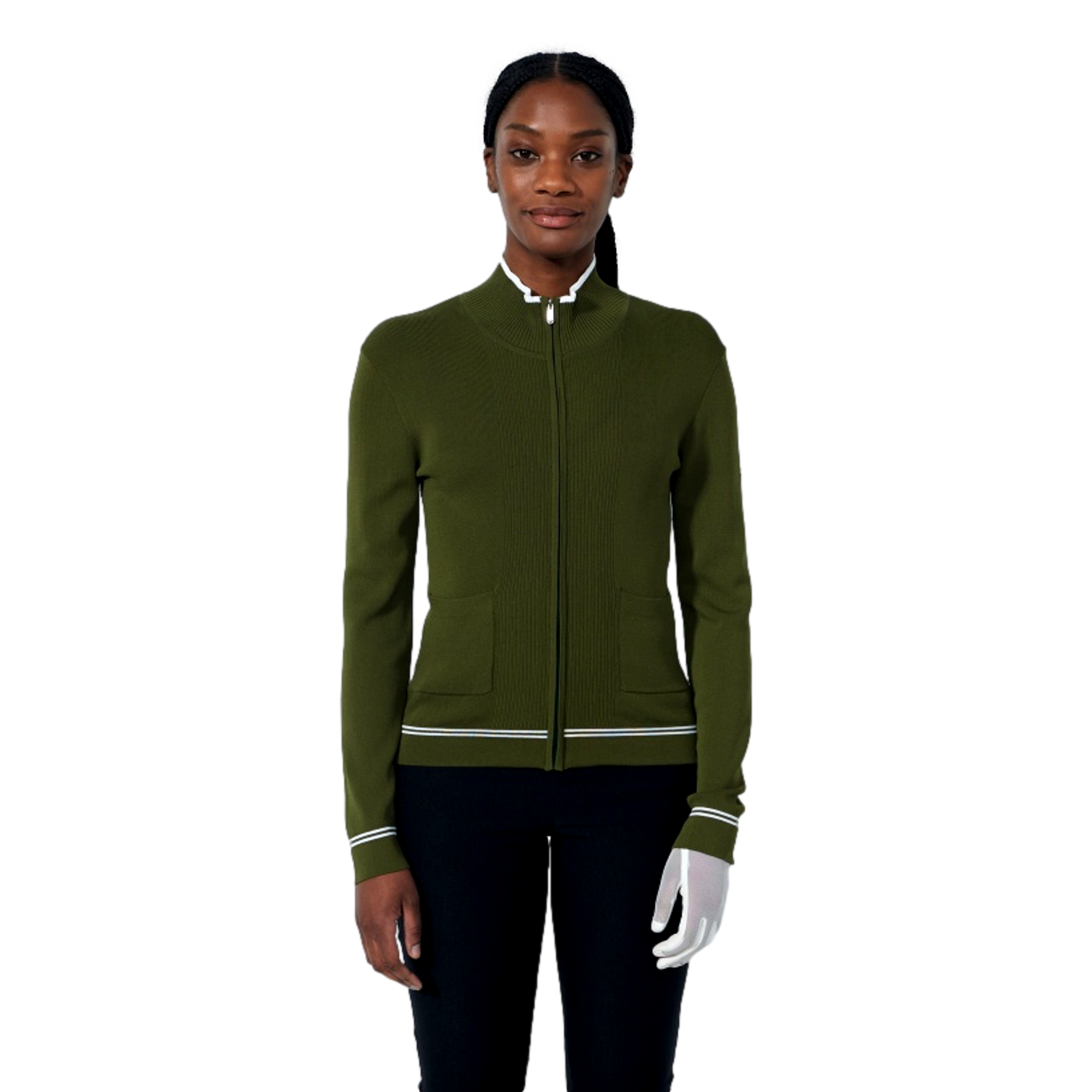 Awara Women's Knit Full Zip Golf Jacket