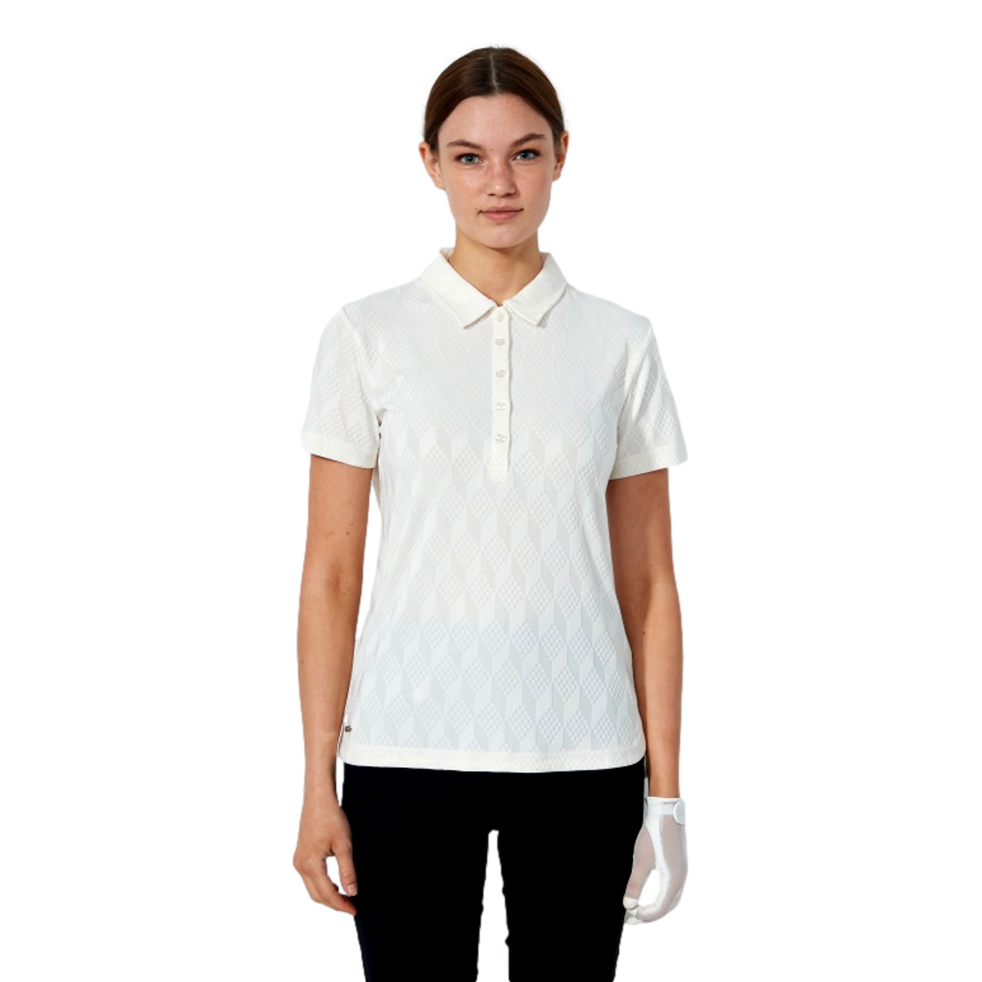 Graphic Jacquard Women's Golf Polo Shirt
