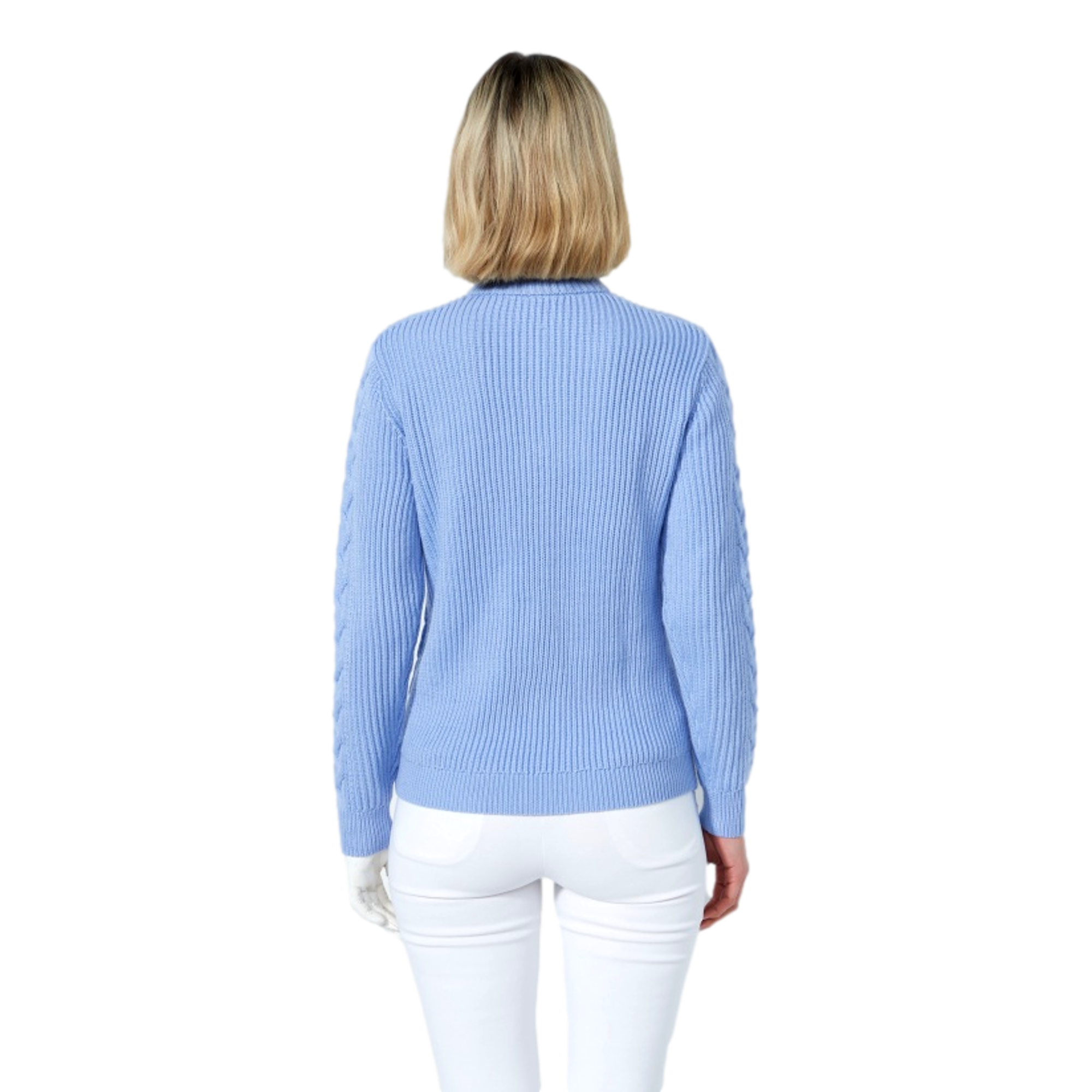 Cable Knit Women's Golf Quarter Zip Sweater