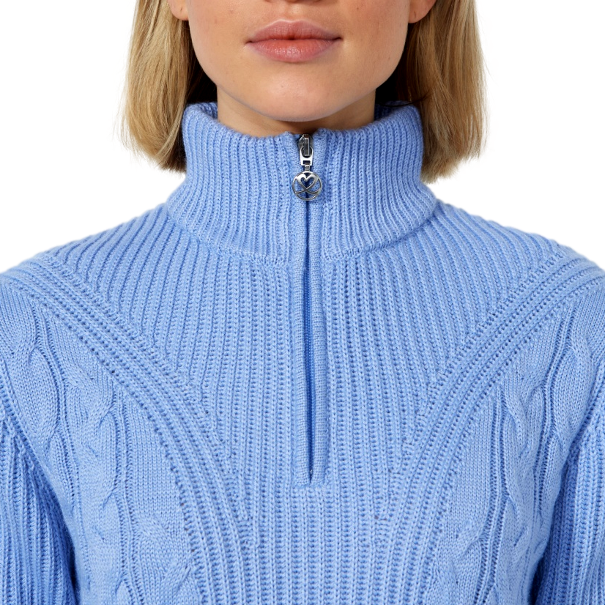 Cable Knit Women's Golf Quarter Zip Sweater