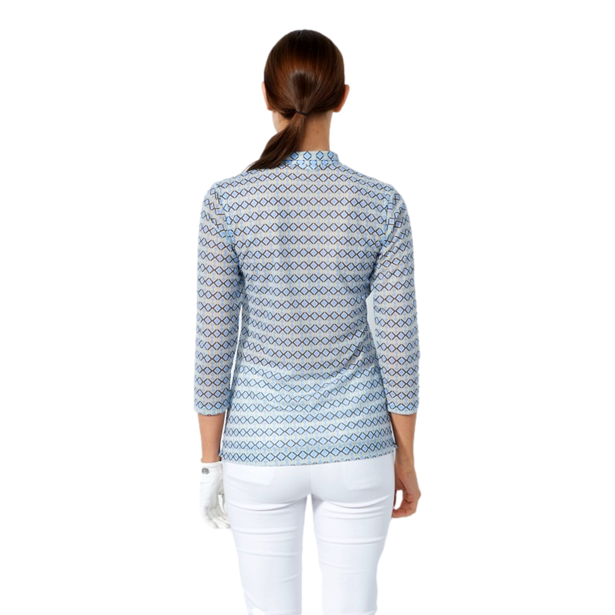 Breeze Mesh Women's Long Sleeve Golf Polo Shirt