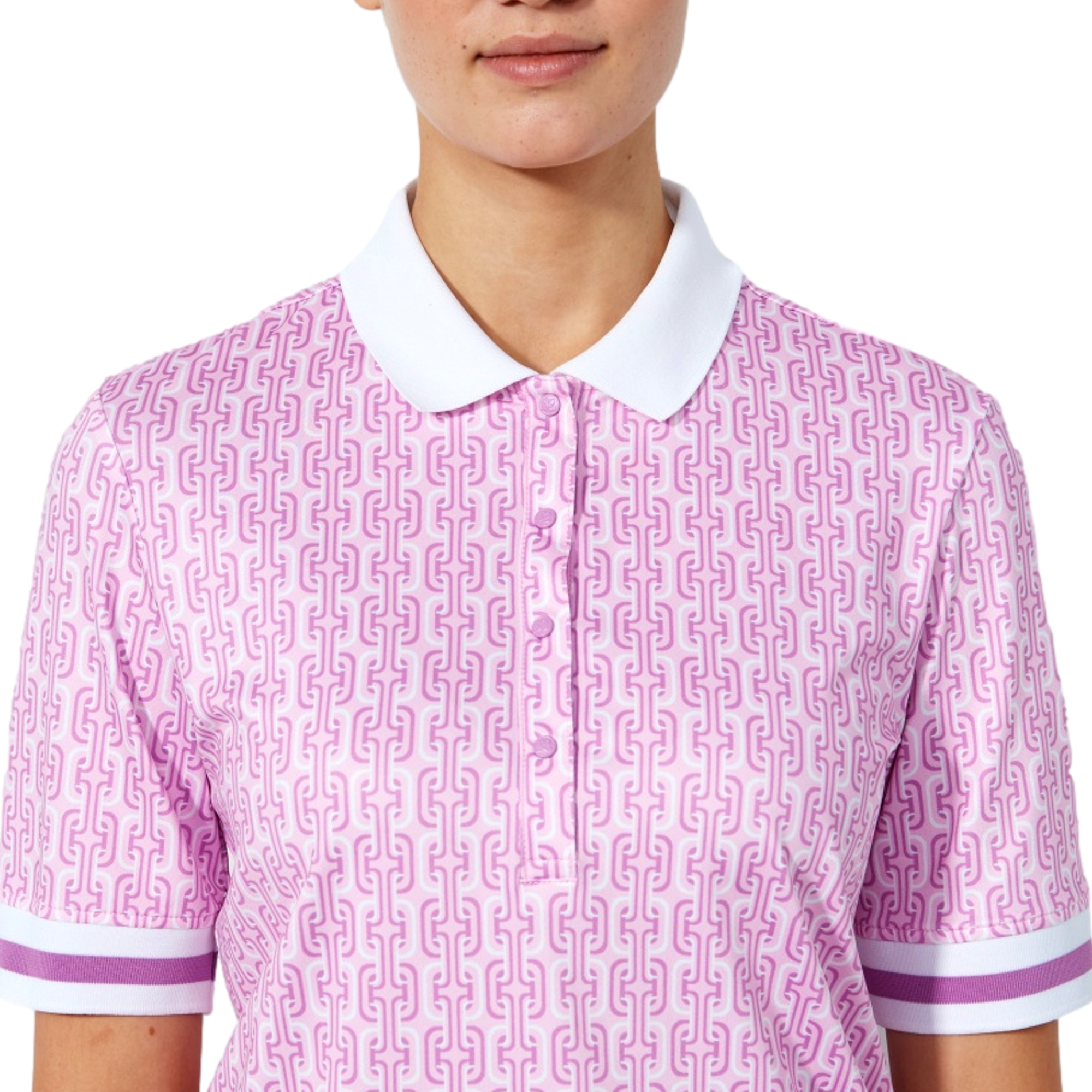 Printed Women's Short Sleeve Golf Polo Shirt