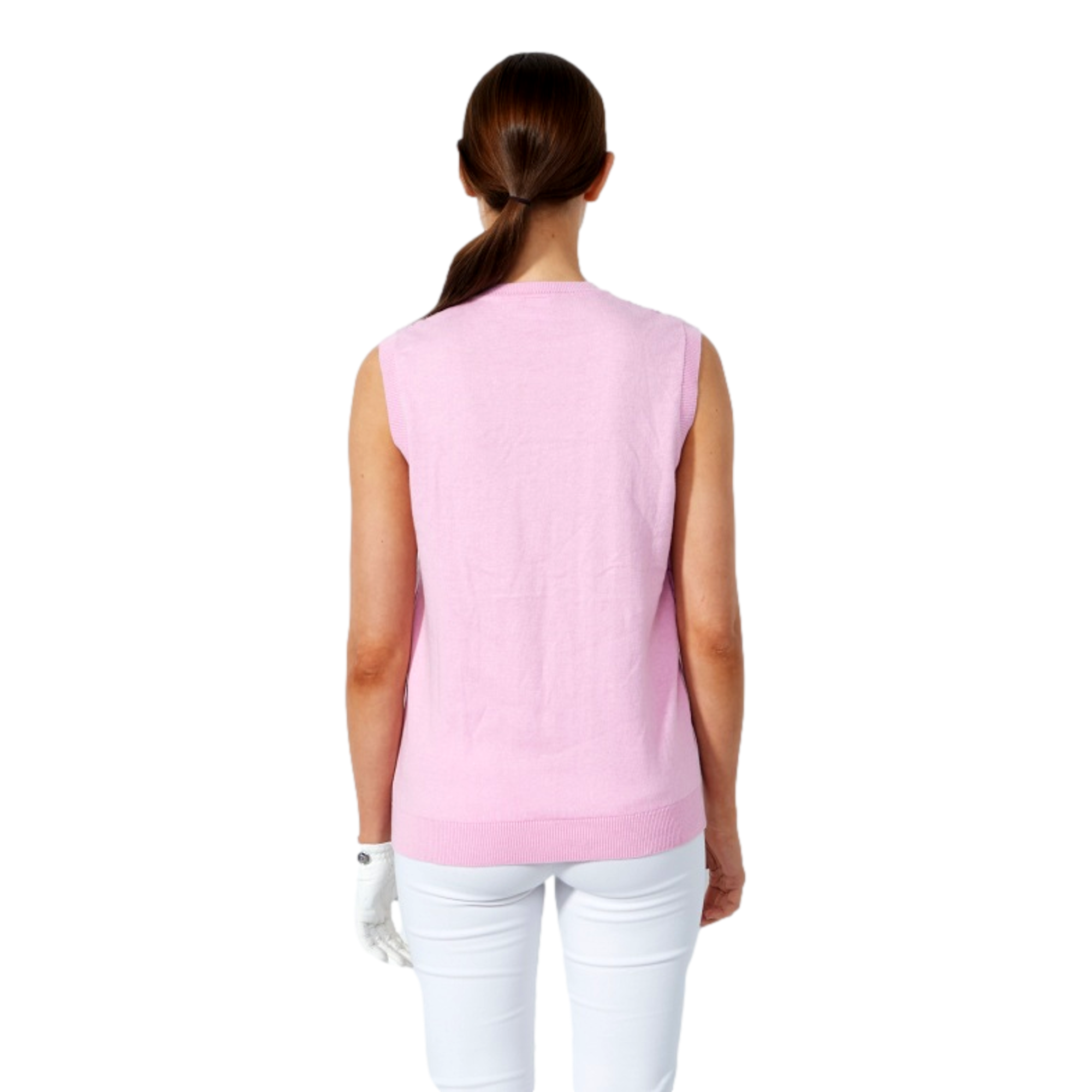 Jacquard V-Neck Women's Golf Vest
