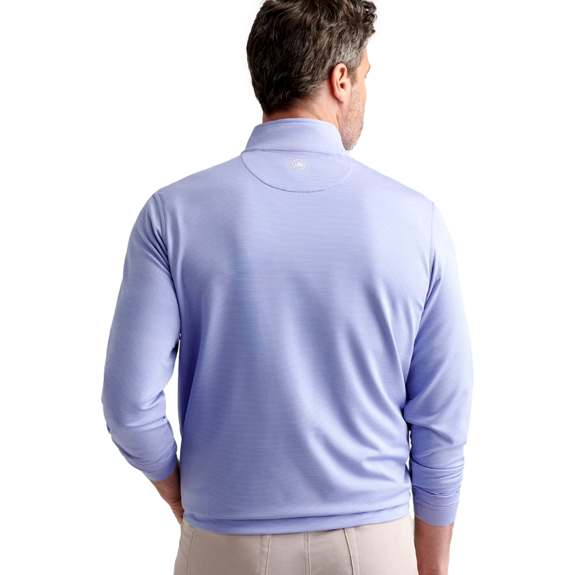 F25D1: Perth Sugar Stripe Qtr-Zip