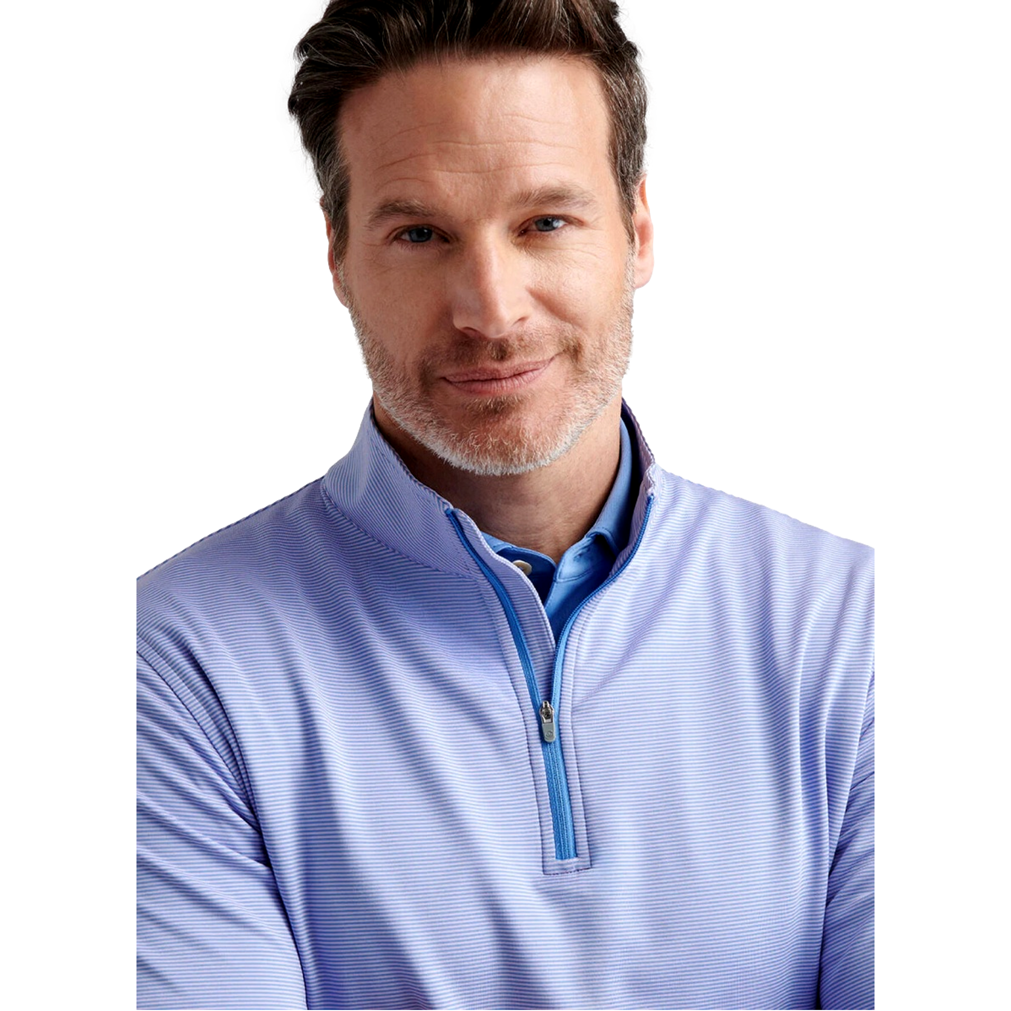 F25D1: Perth Sugar Stripe Qtr-Zip