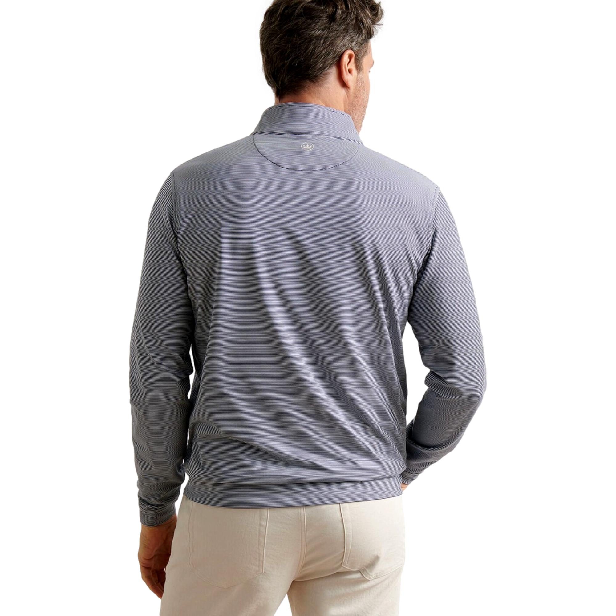 F25D1: Perth Sugar Stripe Qtr-Zip