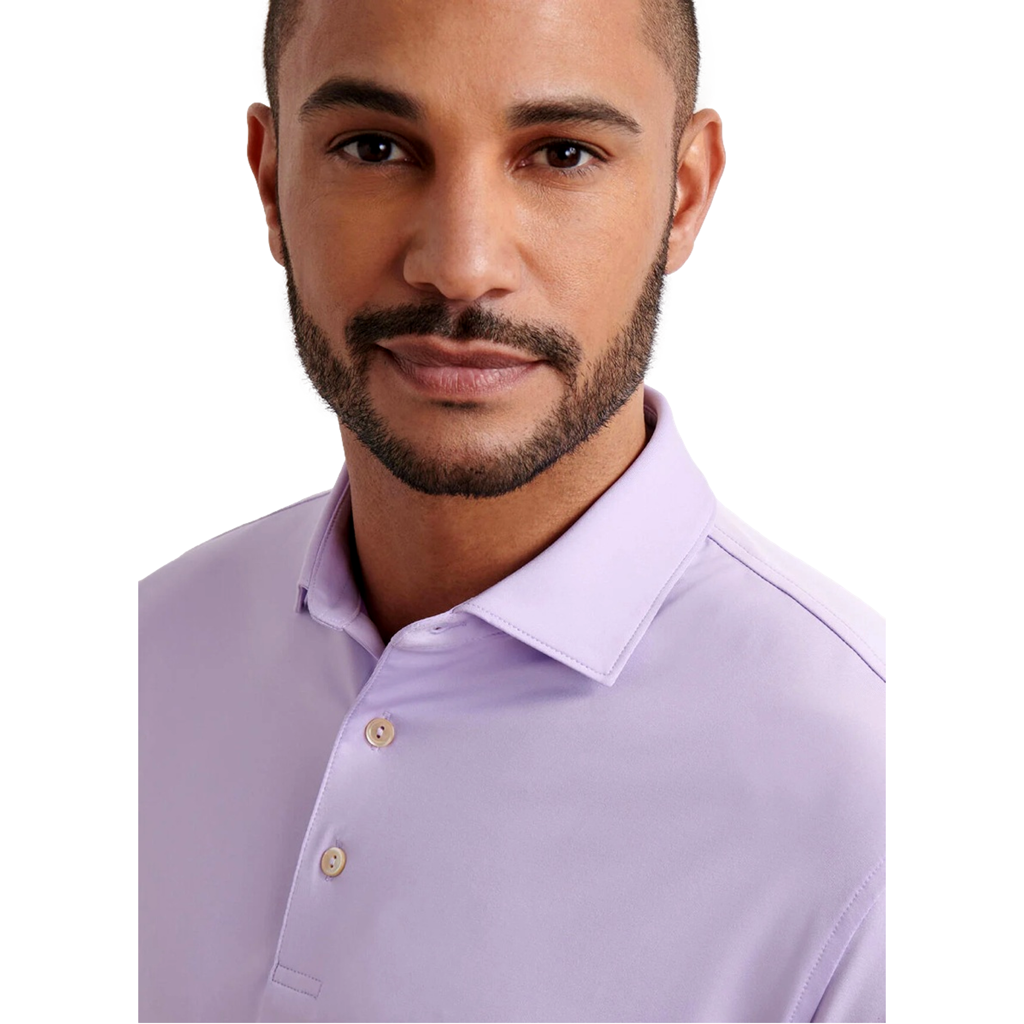 Solid Performance Jersey Men's Short Sleeve Golf Polo Shirt