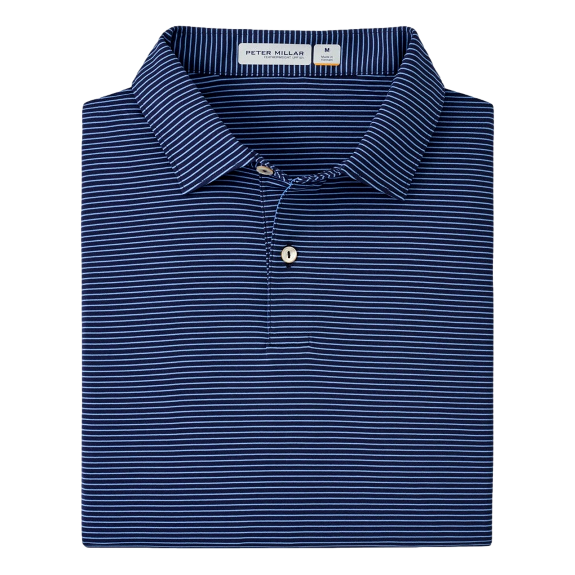 Featherweight Stripe Performance Men's Golf Polo Shirt