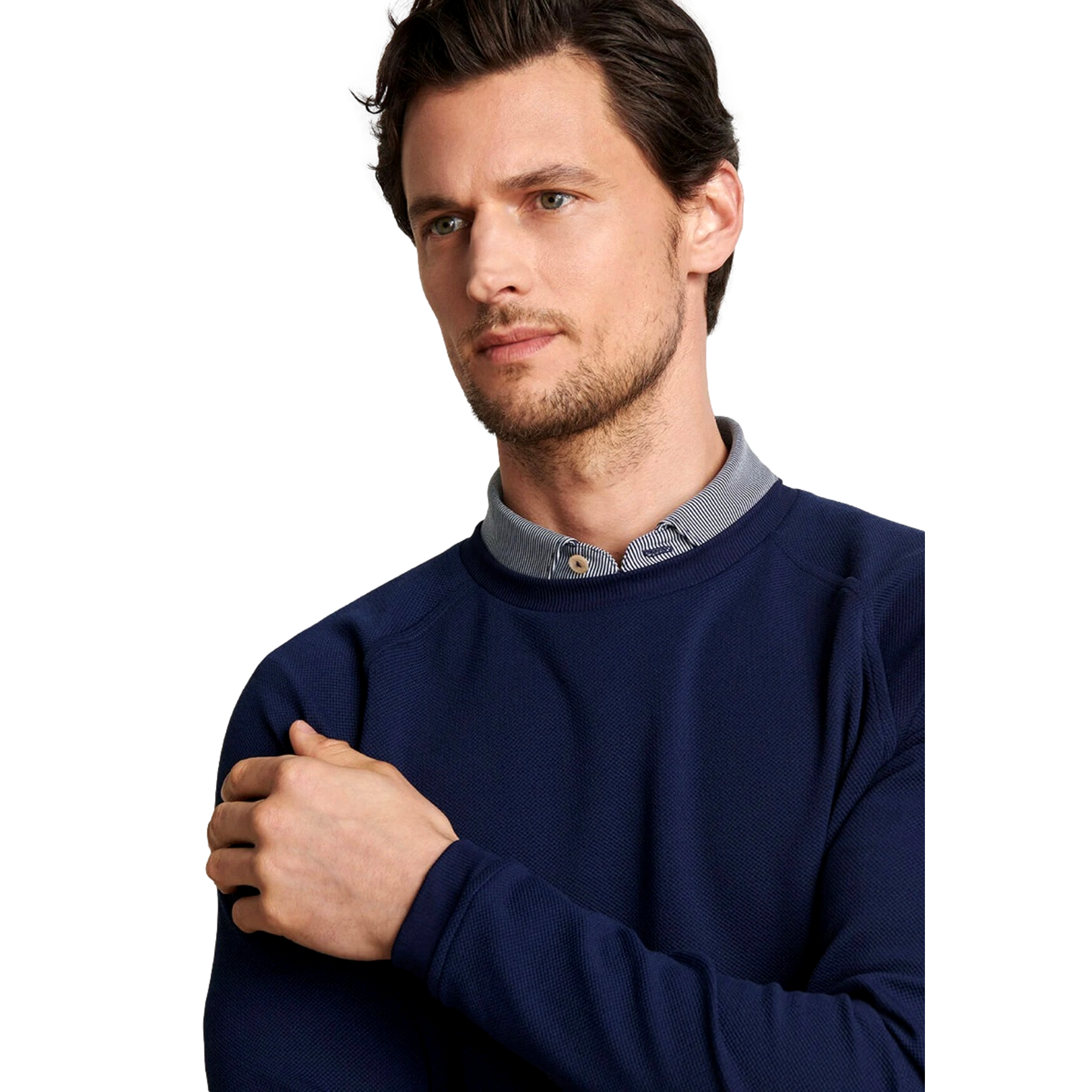 Cradle Pique Performance Mens Crewneck Golf Sweater