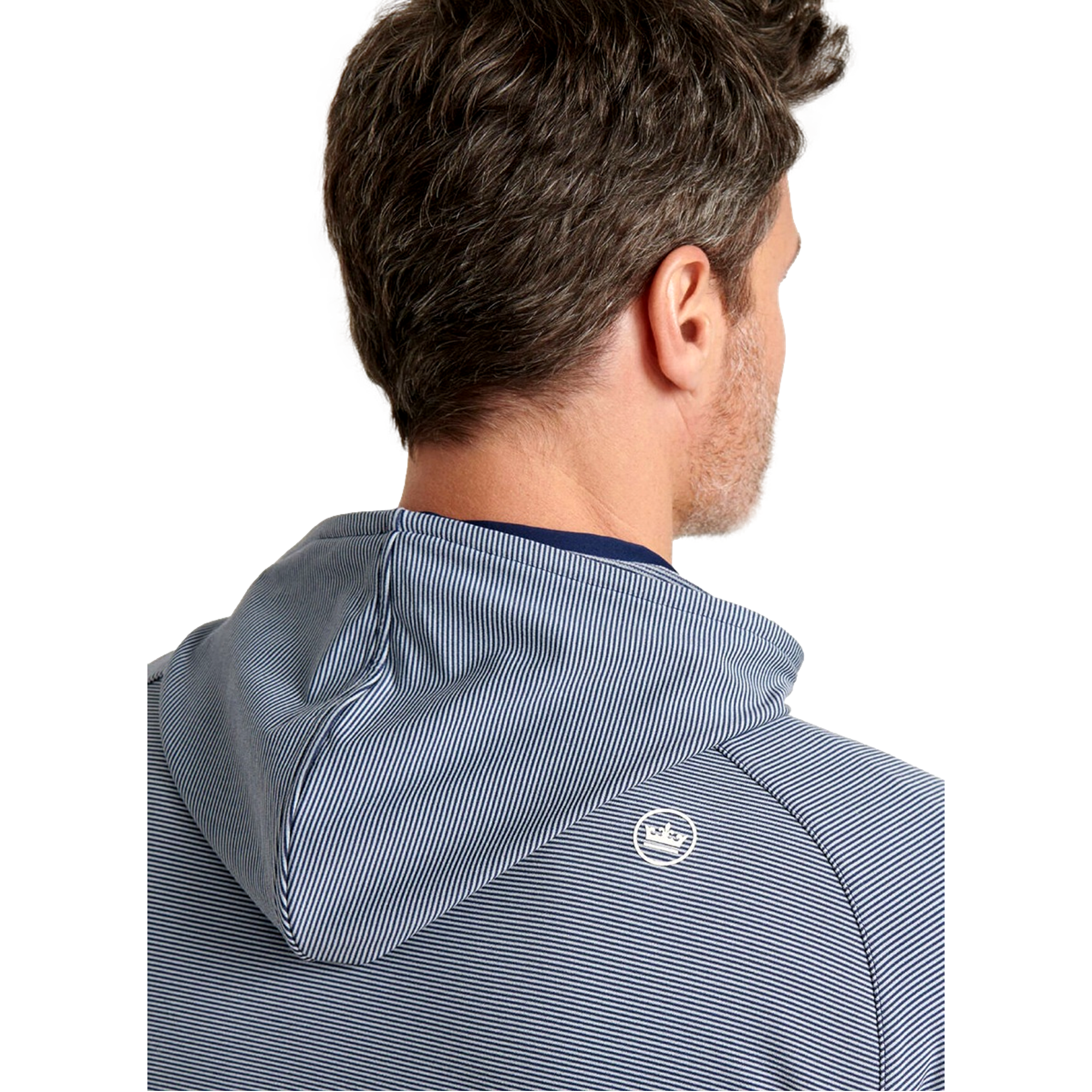 Pine Sugar Stripe Performance Men's Golf Hoodie