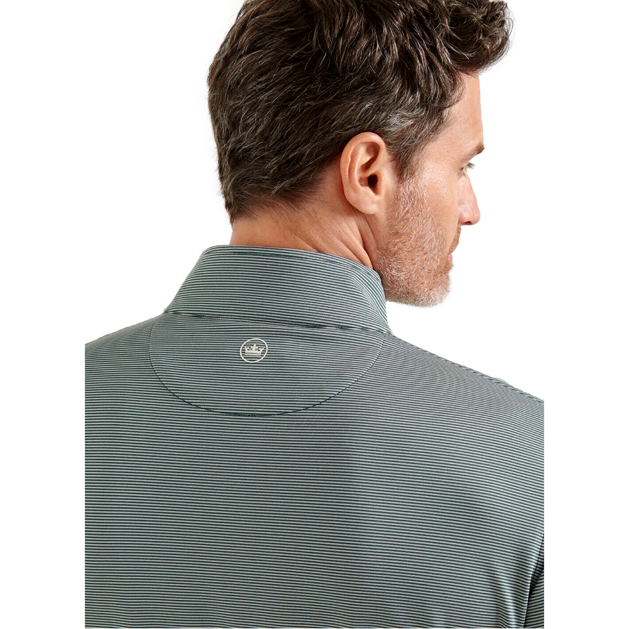 Perth Sugar Stripe Men's Golf Quarter Zip