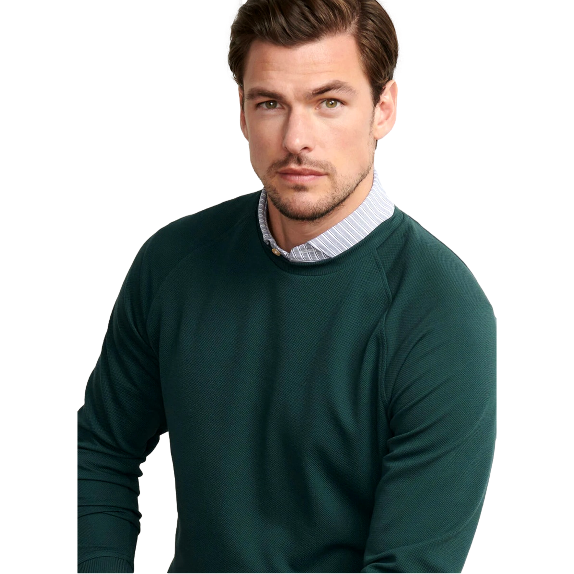 Cradle Pique Performance Mens Crewneck Golf Sweater