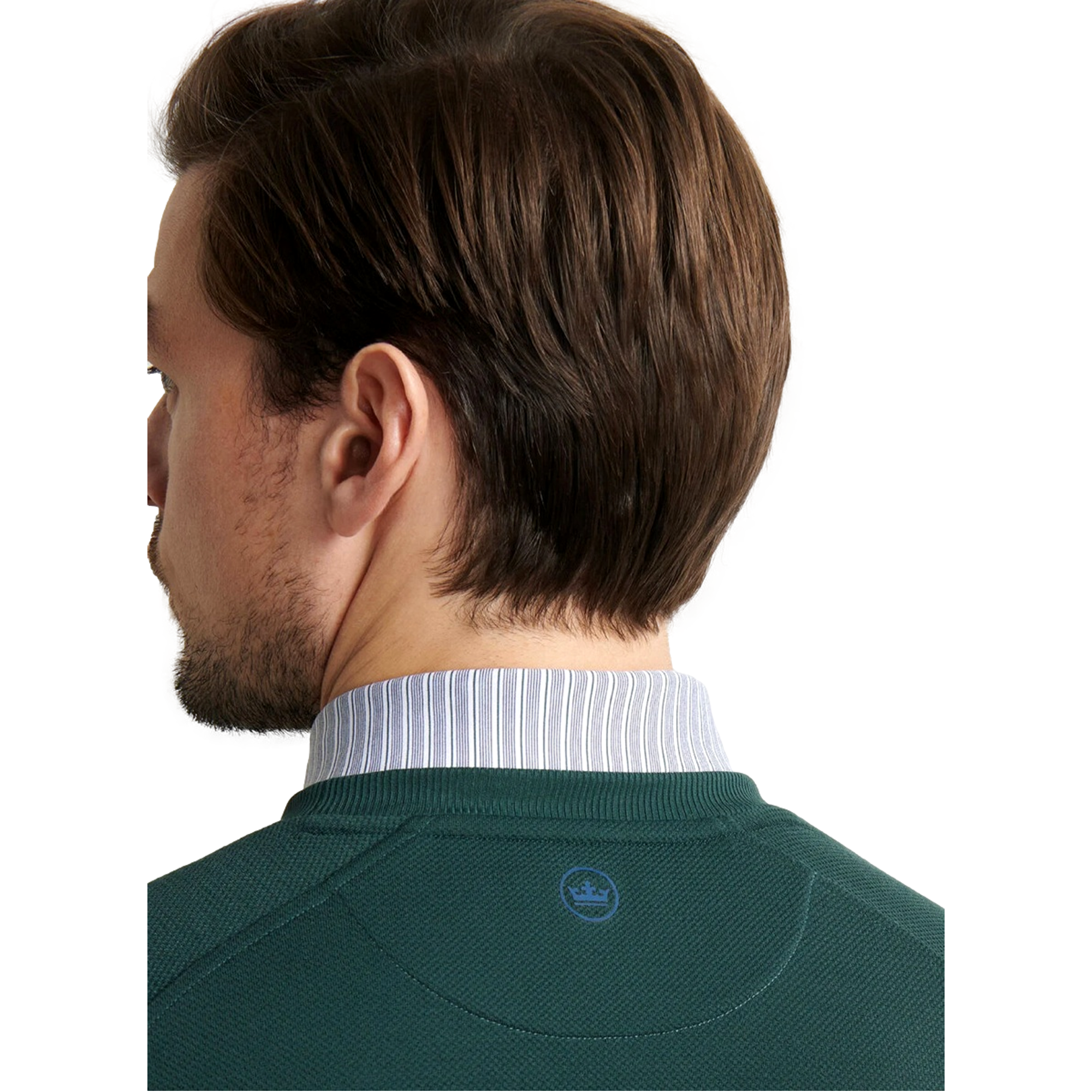 Cradle Pique Performance Mens Crewneck Golf Sweater