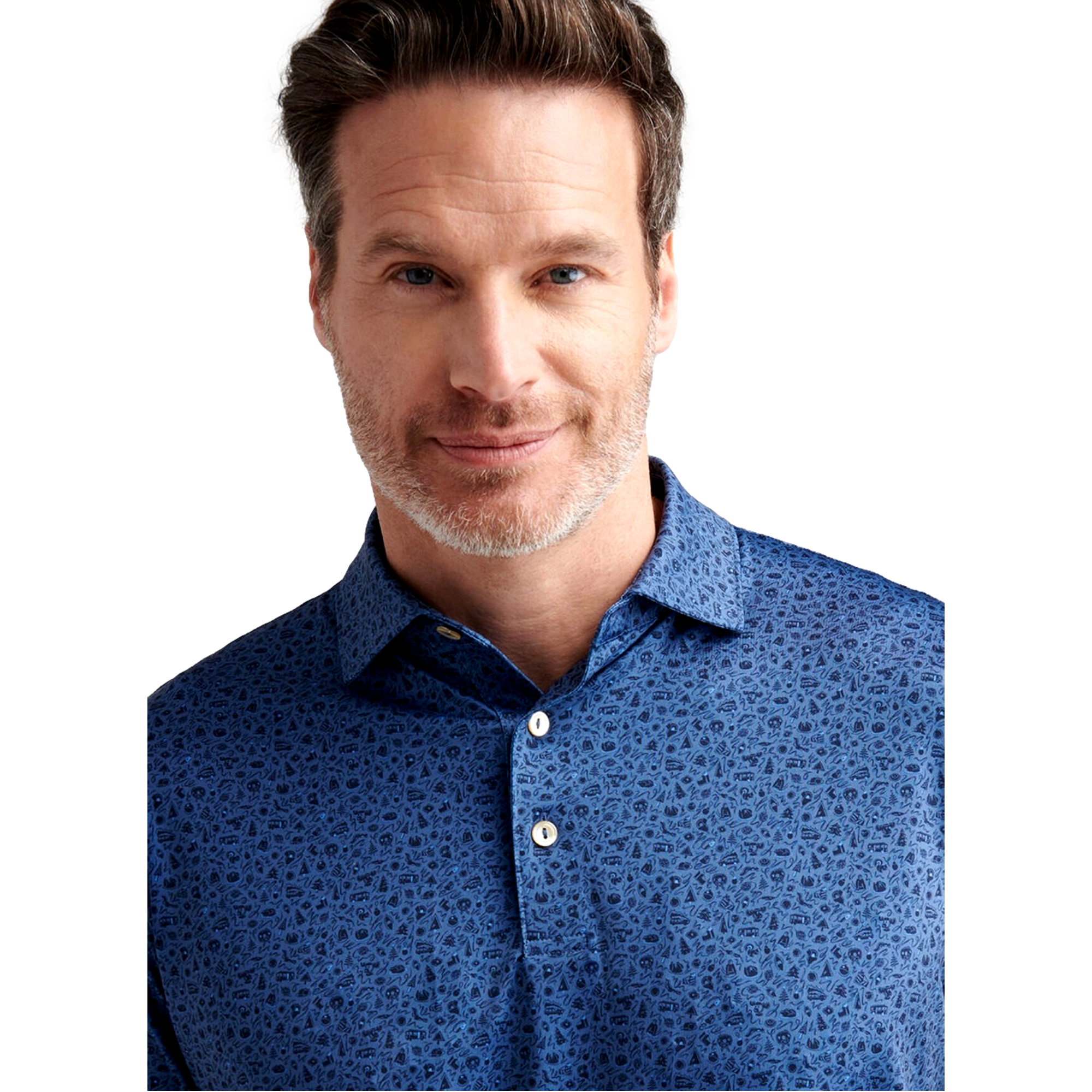 Lights Performance Jersey Men's Short Sleeve Golf Polo Shirt