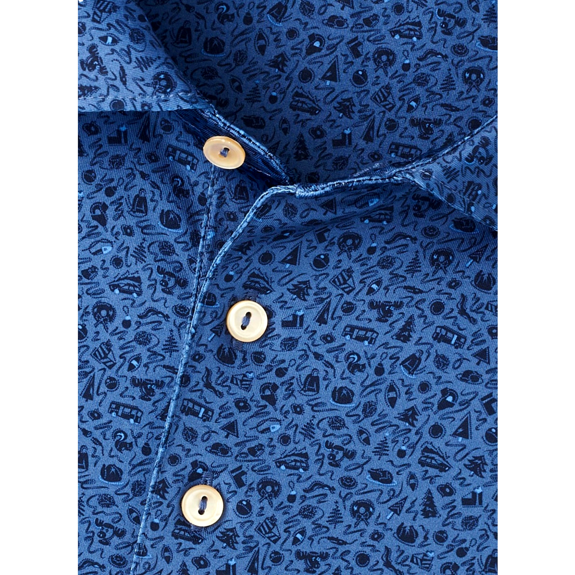 Lights Performance Jersey Men's Short Sleeve Golf Polo Shirt