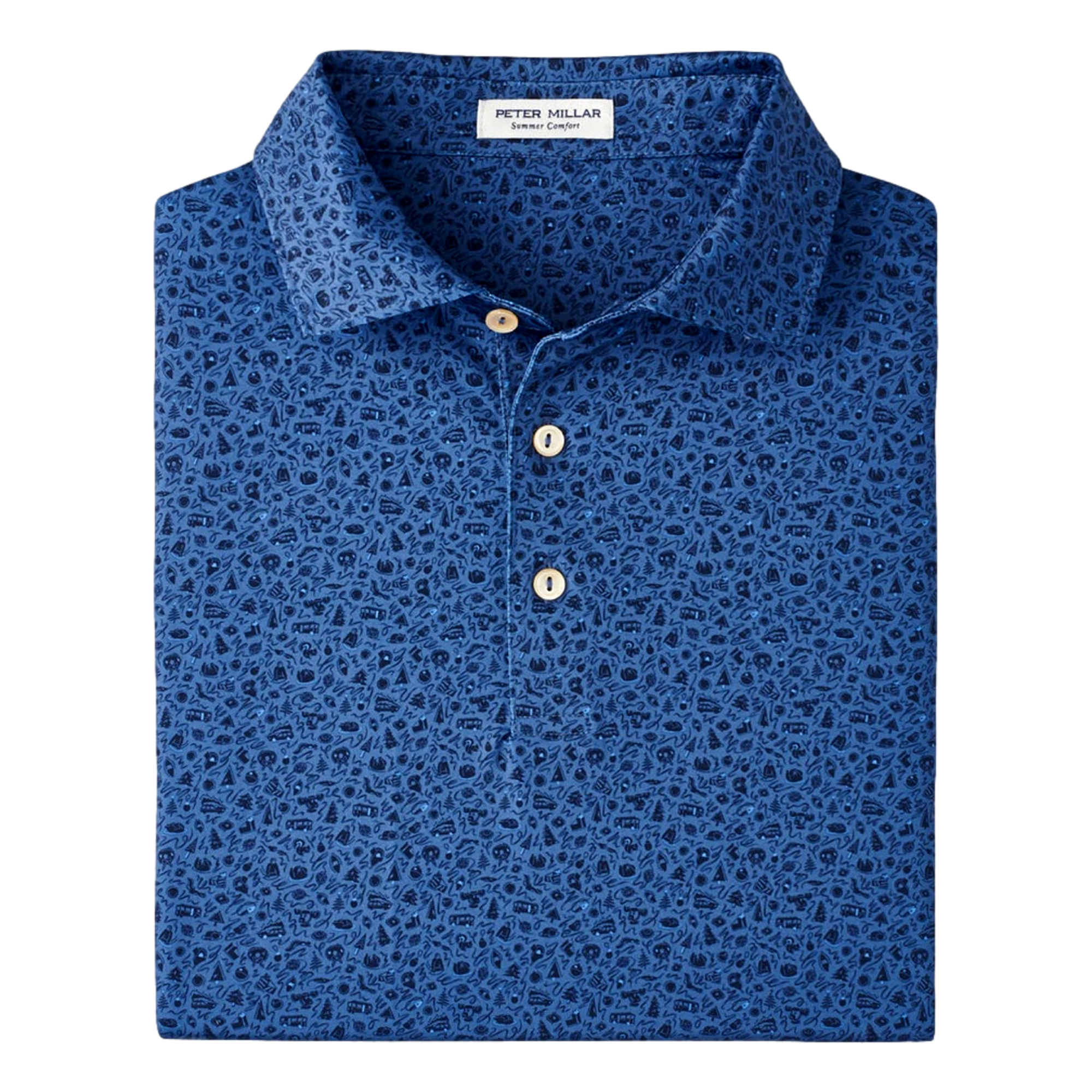 Lights Performance Jersey Men's Short Sleeve Golf Polo Shirt