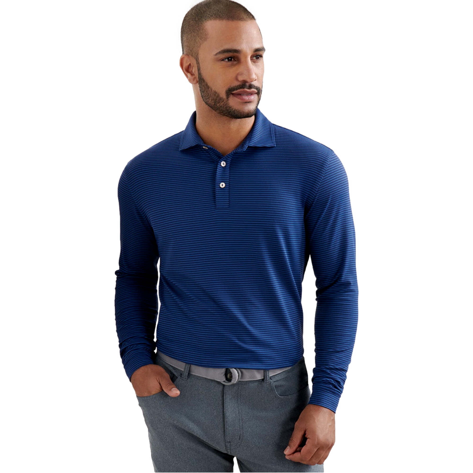 Lyons Performance Men's Long Sleeve Golf Polo Shirt