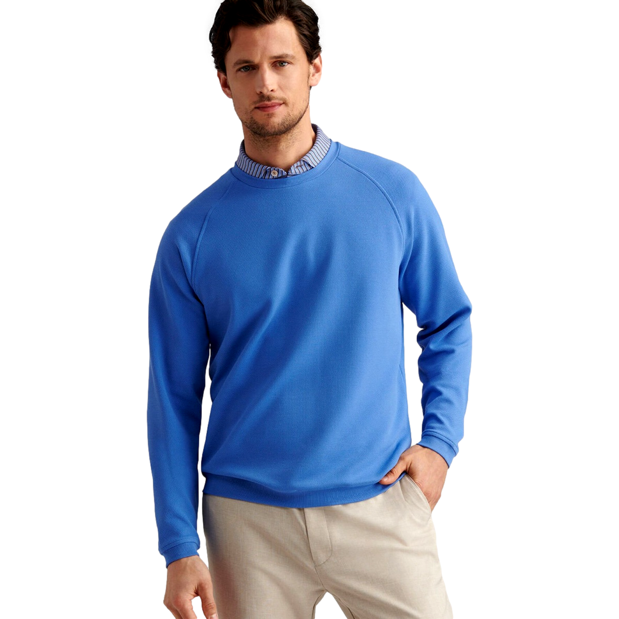 Cradle Pique Performance Men's Crewneck Sweater