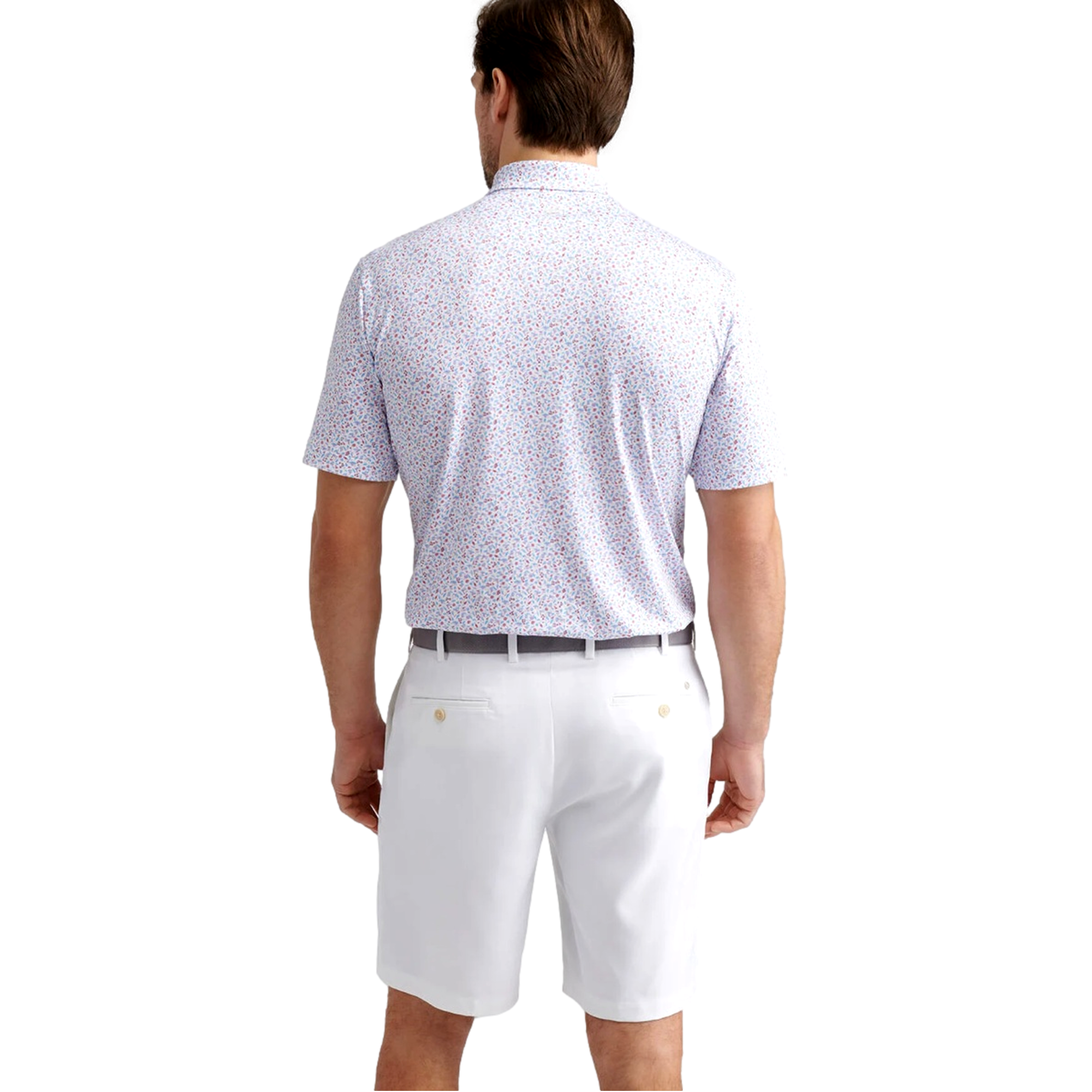 Orange Crush Performance Men's Short Sleeve Golf Polo Shirt