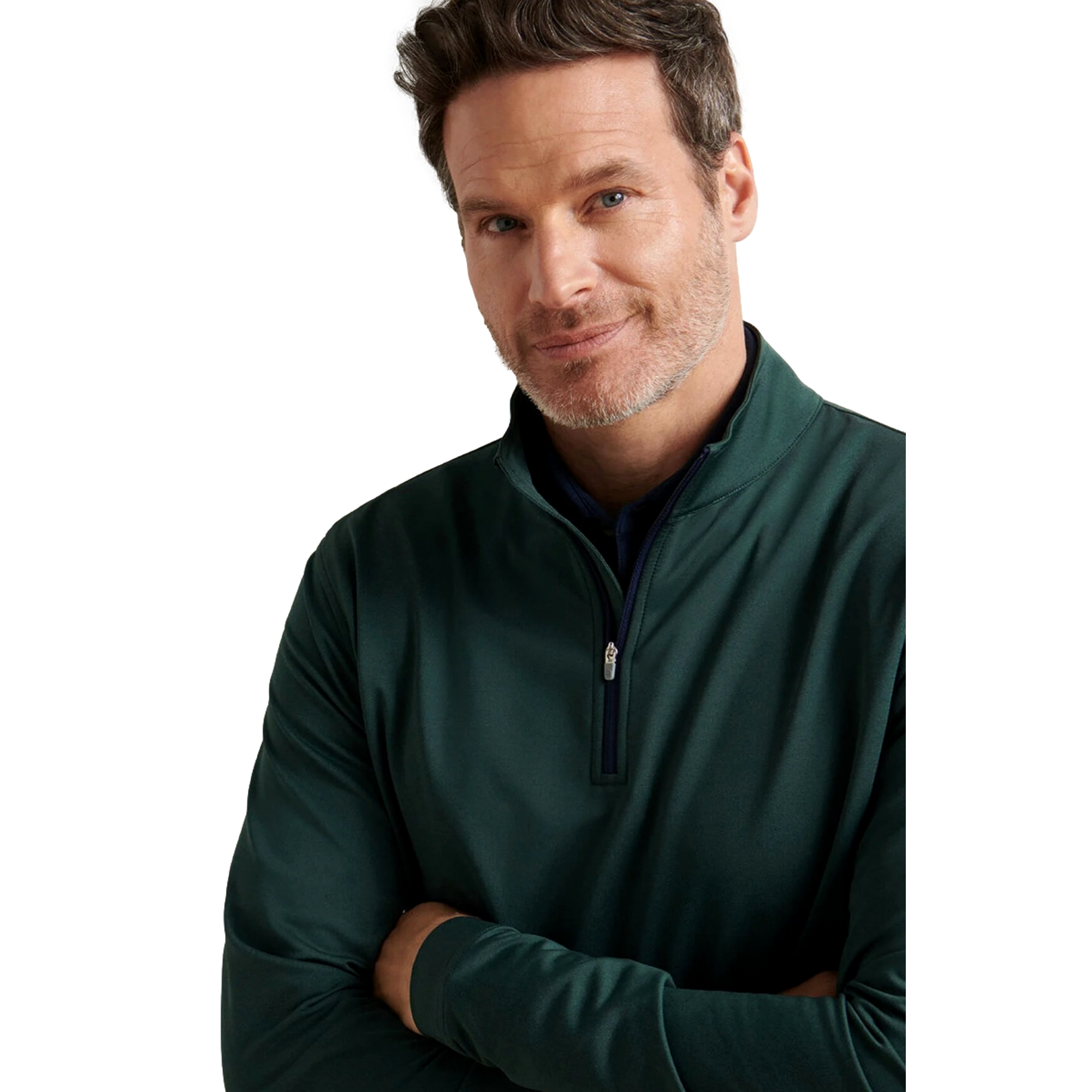 Perth Melange Men's Golf Quarter Zip