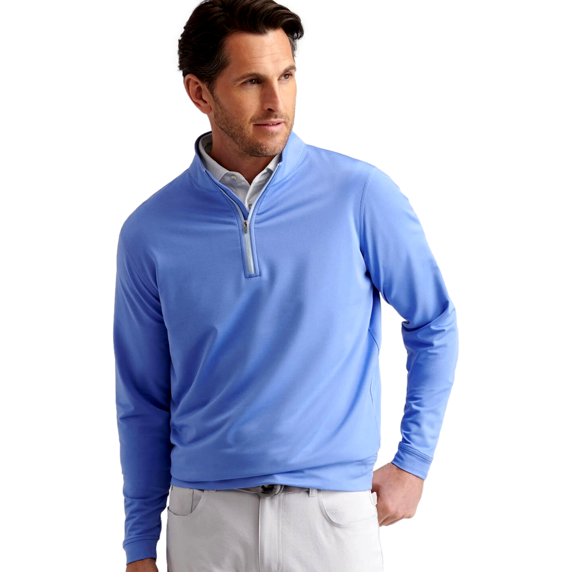 Perth Melange Men's Golf Quarter Zip