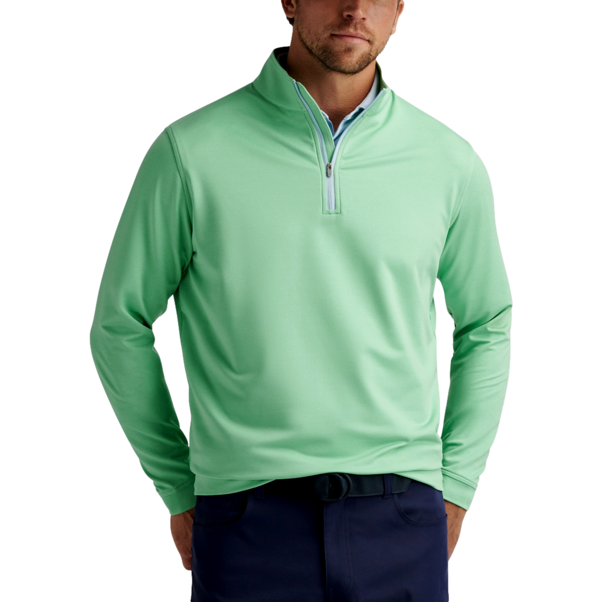 Perth Melange Men's Golf Quarter Zip