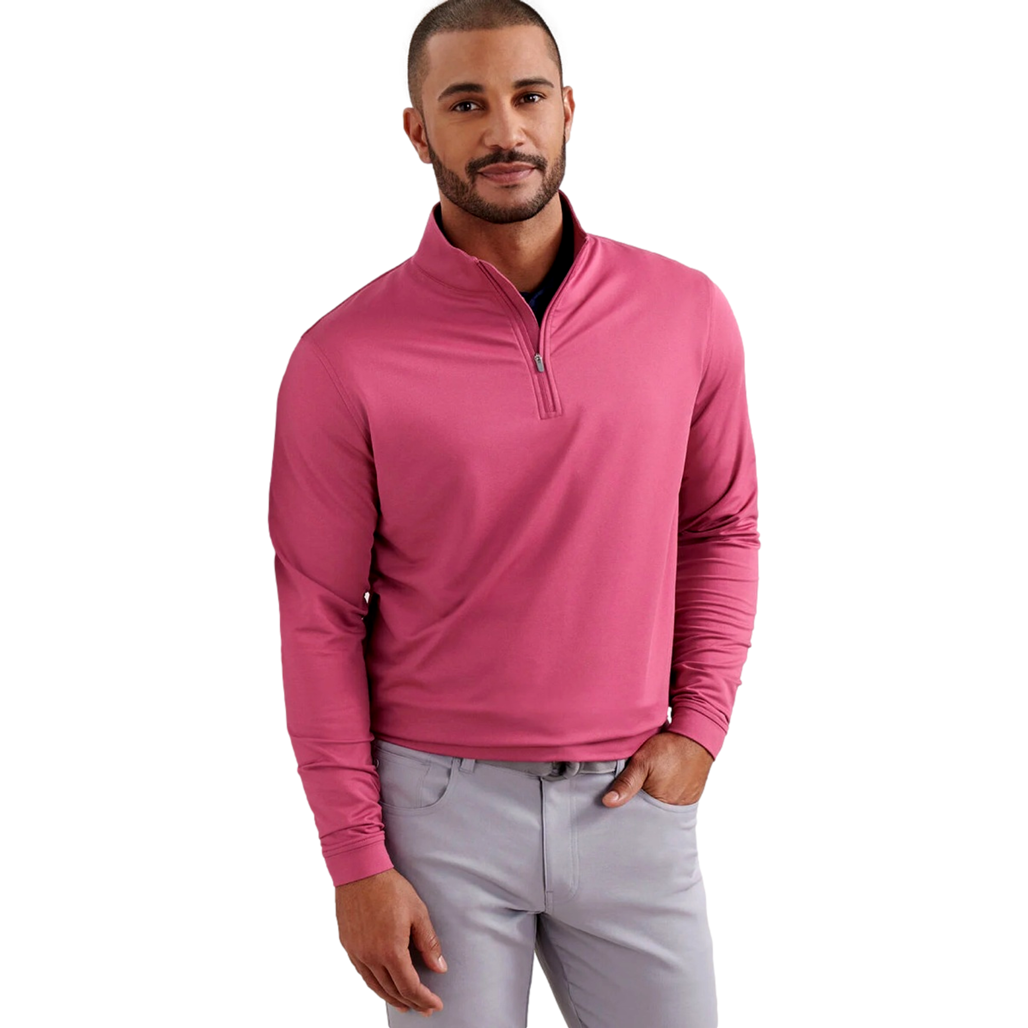 Perth Melange Men's Golf Quarter Zip