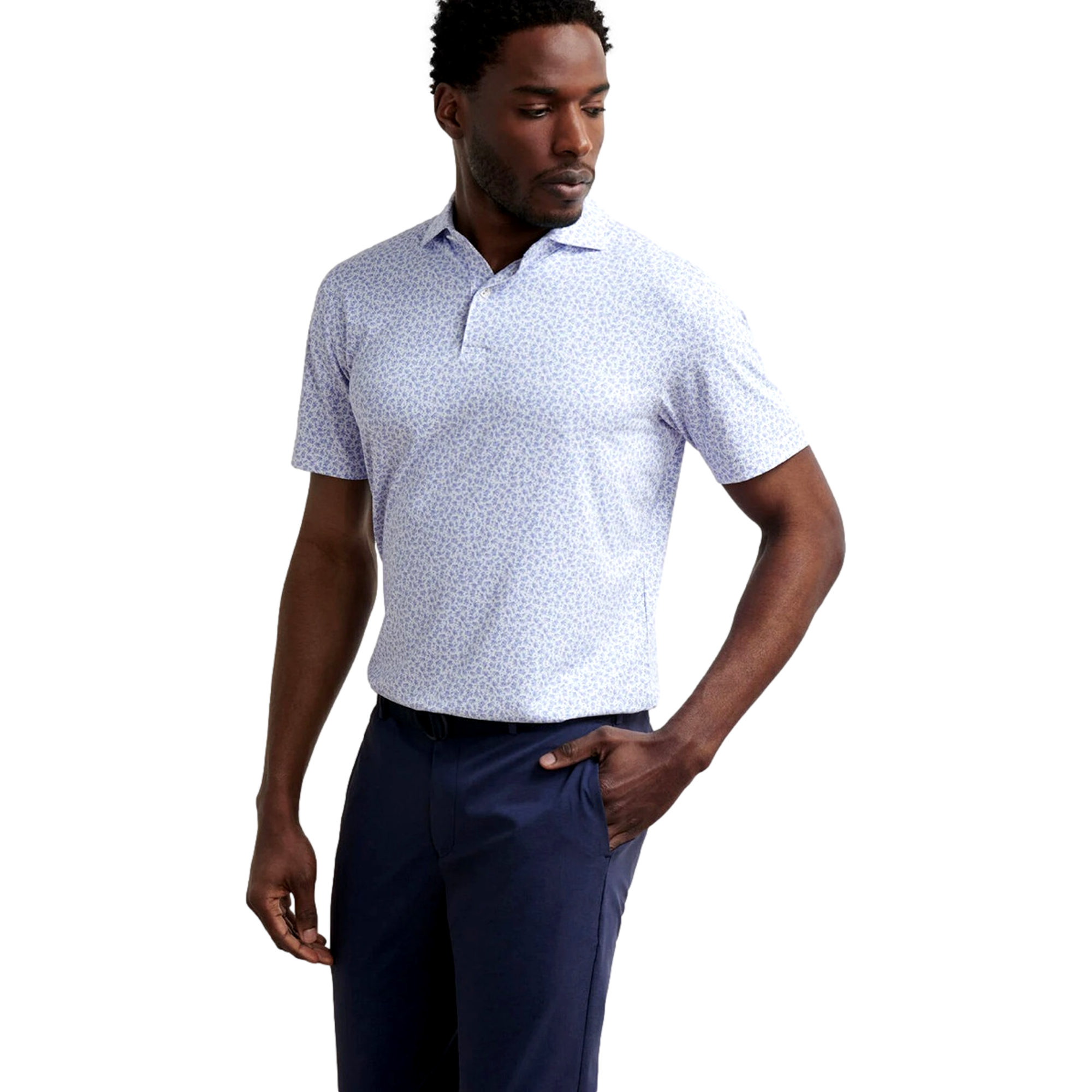 Olive Grove Performance Men's Short Sleeve Golf Polo Shirt