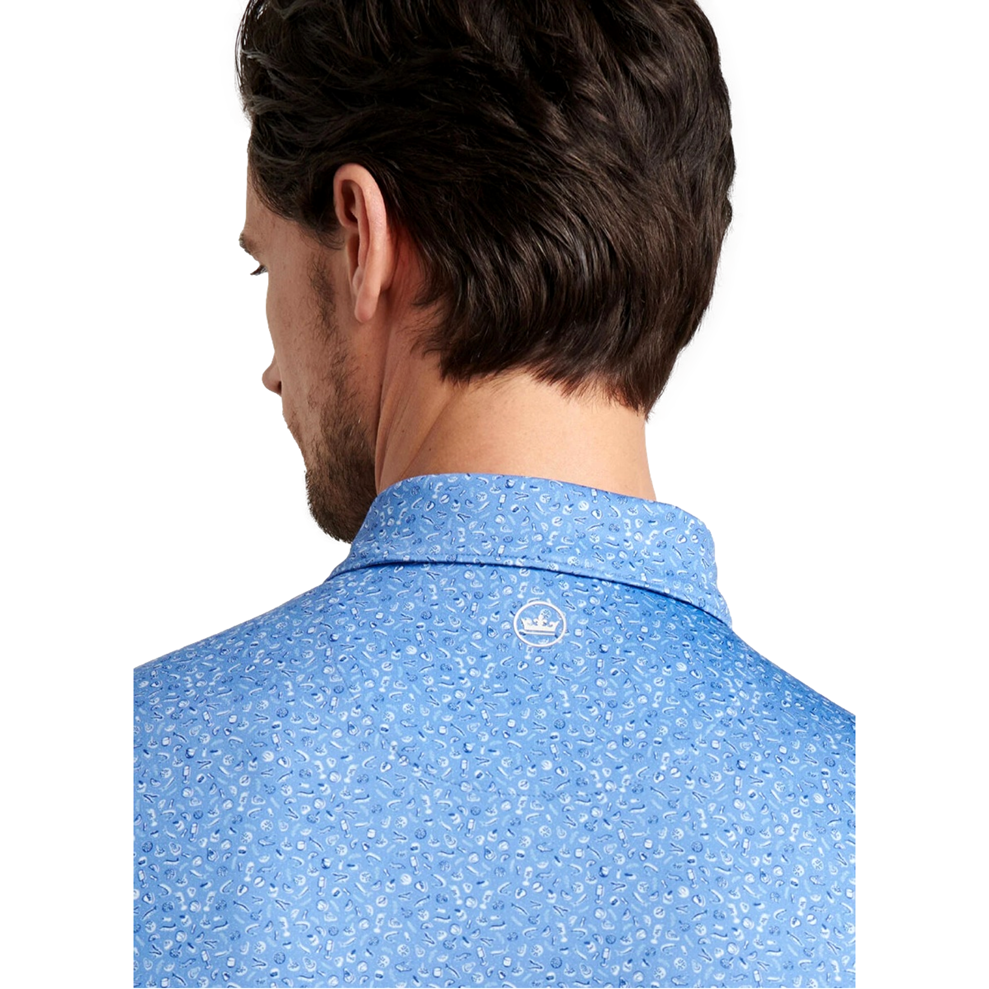 Champagne And Caviar Men's Short Sleeve Golf Polo Shirt