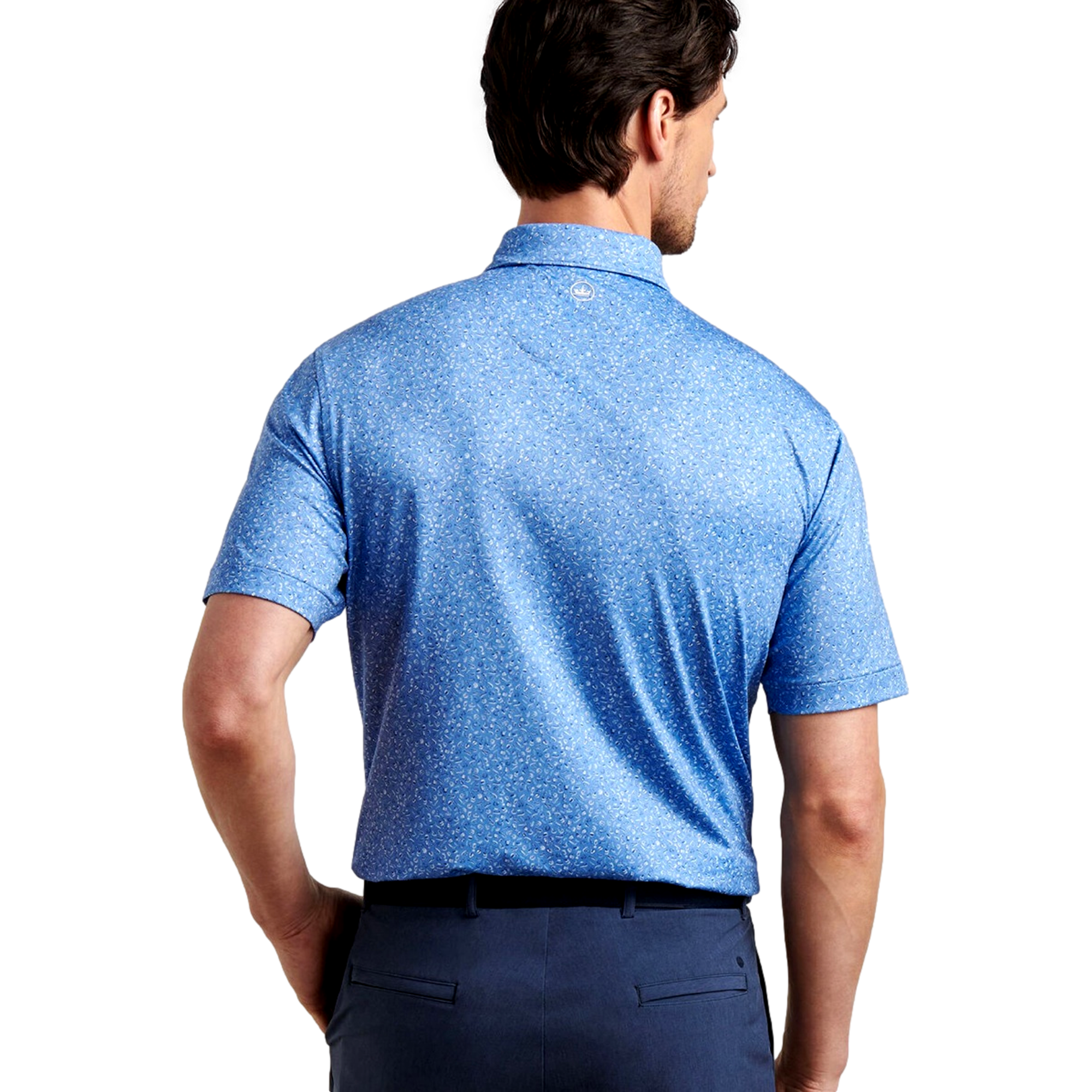 Champagne And Caviar Men's Short Sleeve Golf Polo Shirt