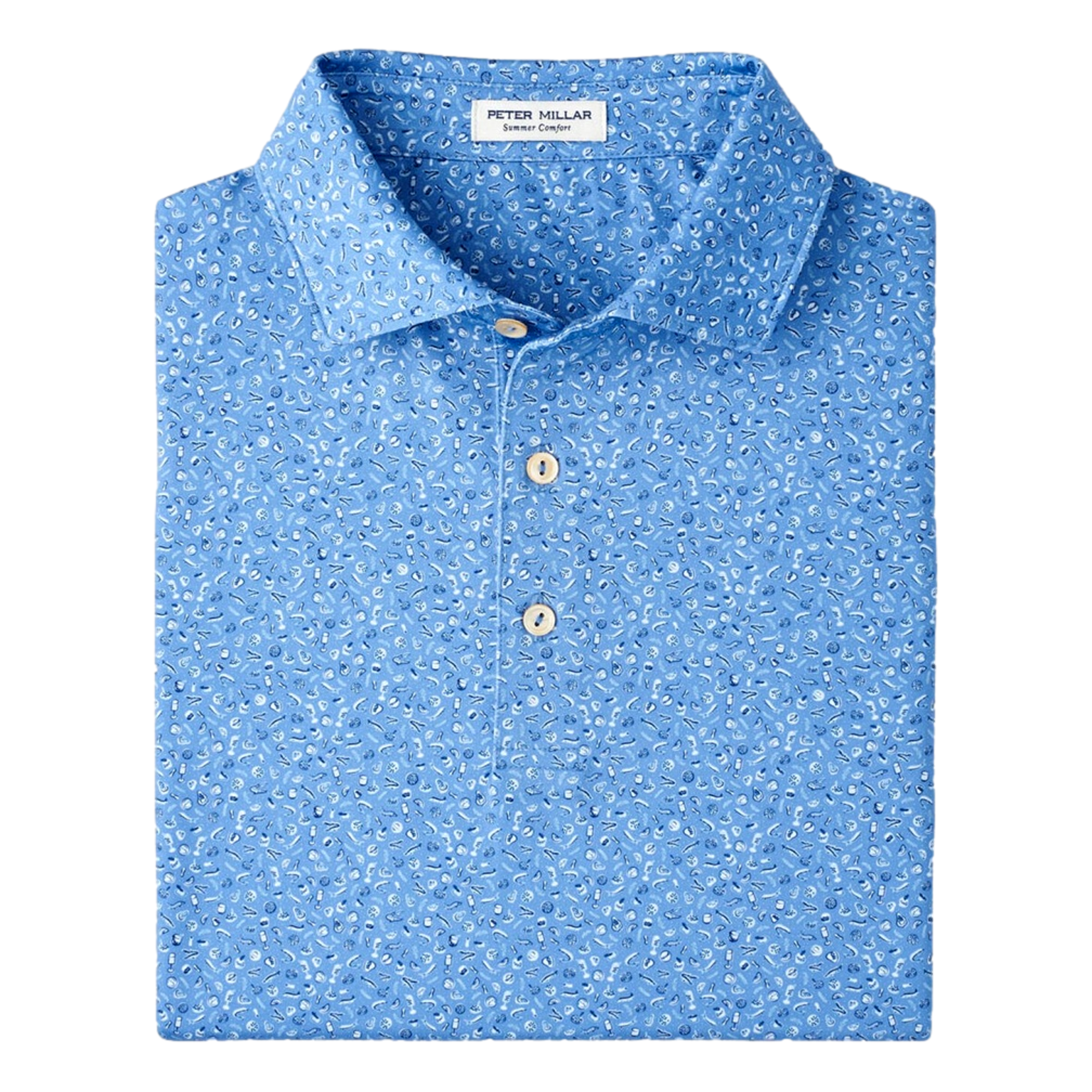 Champagne And Caviar Men's Short Sleeve Golf Polo Shirt