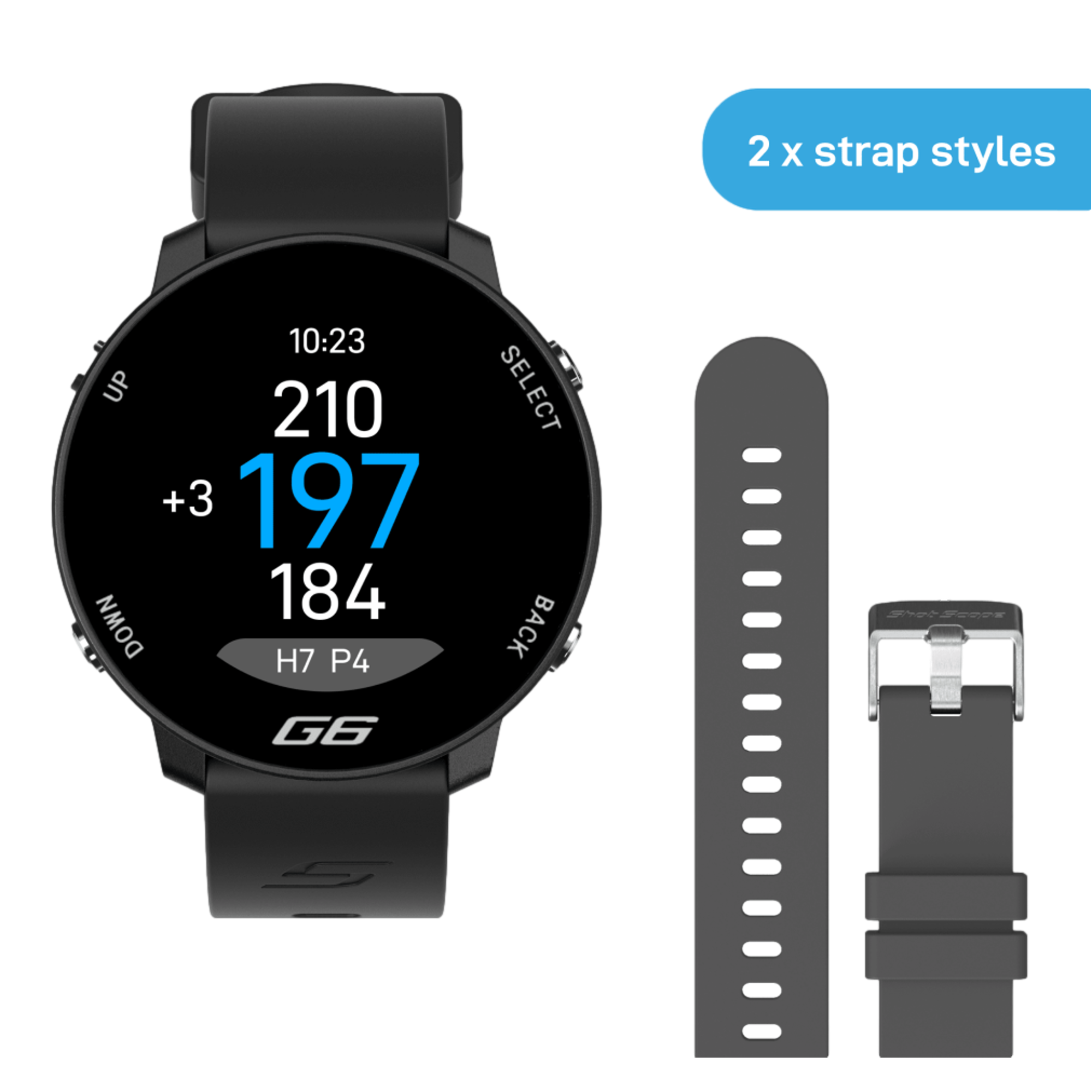 G6 Golf GPS Watch- Black