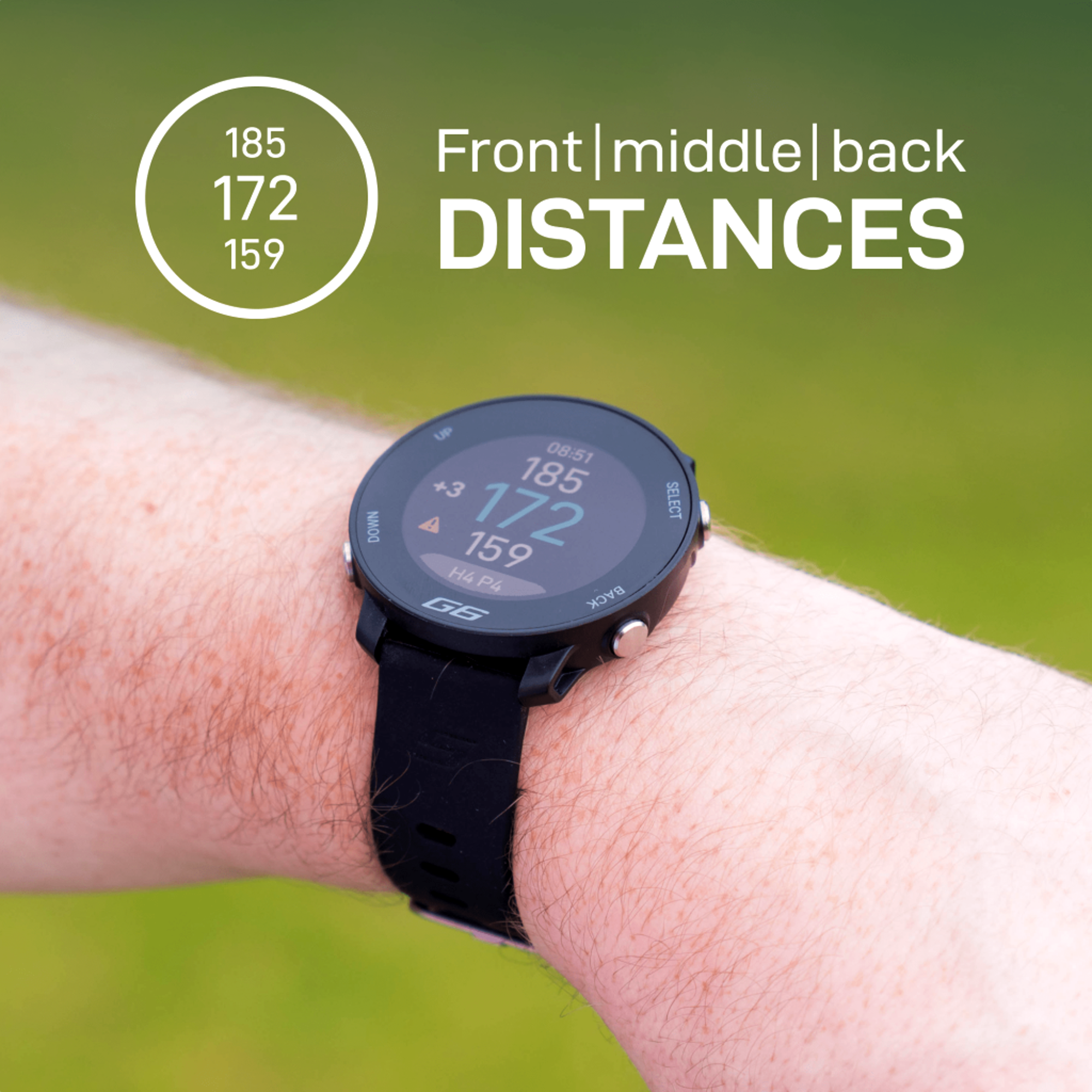 G6 Golf GPS Watch- Black